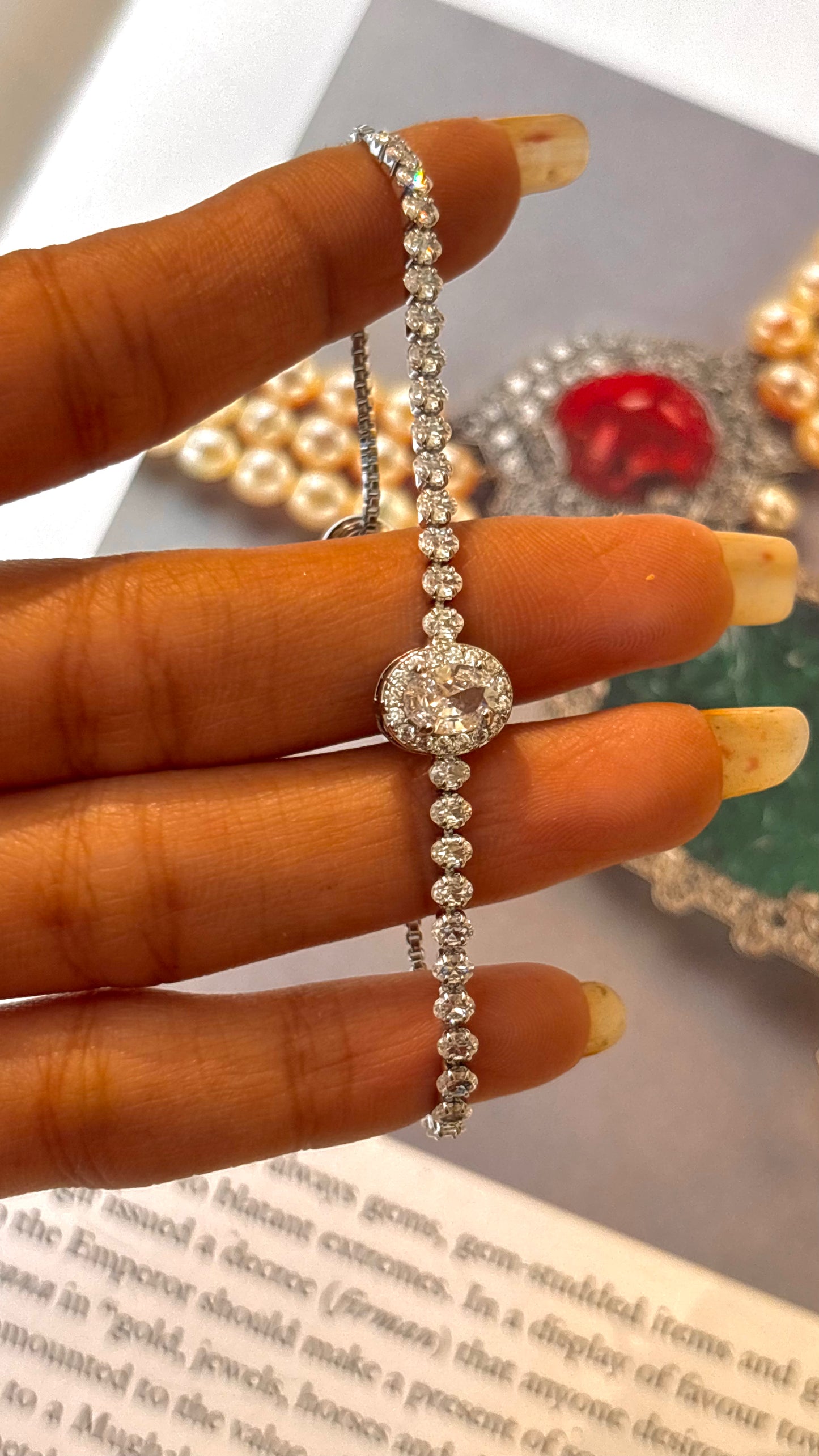 cz diamond adjustable bracelet