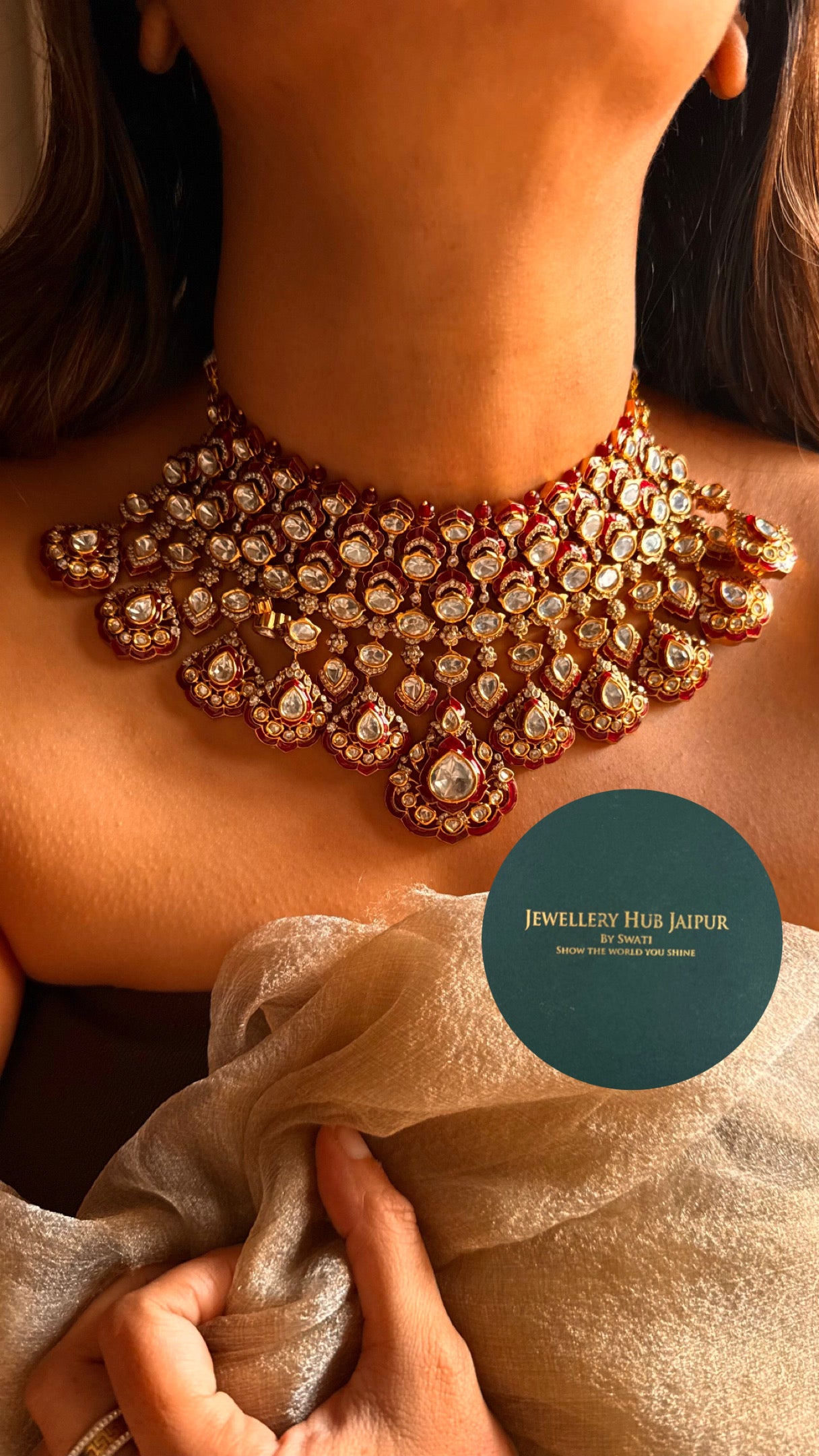 Ruby heritage choker set