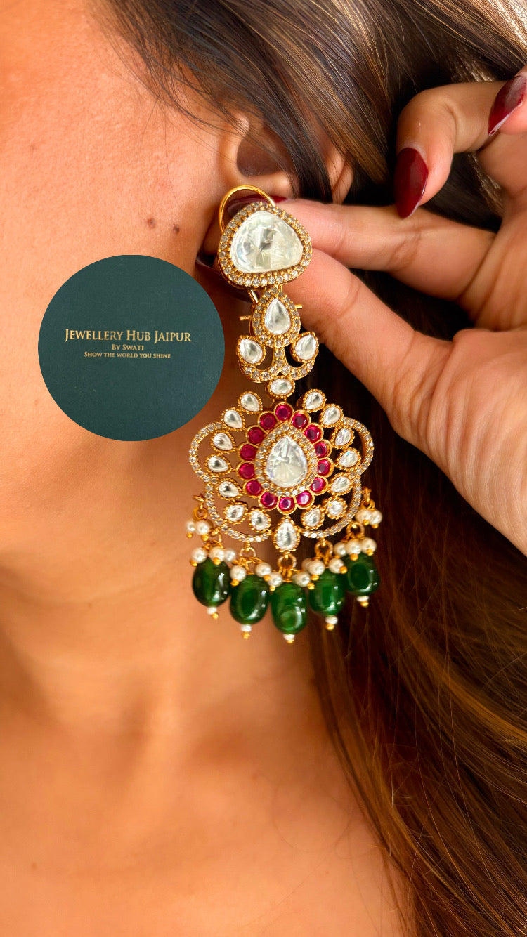 Arunya moissanite bridal choker necklace set