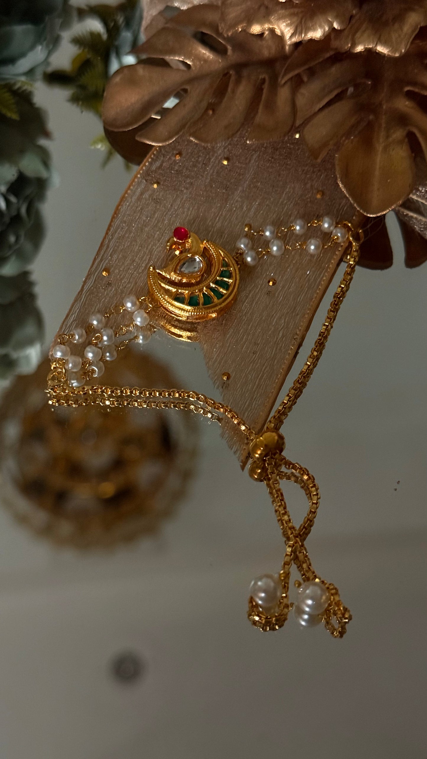 Peacock inspired rakhi