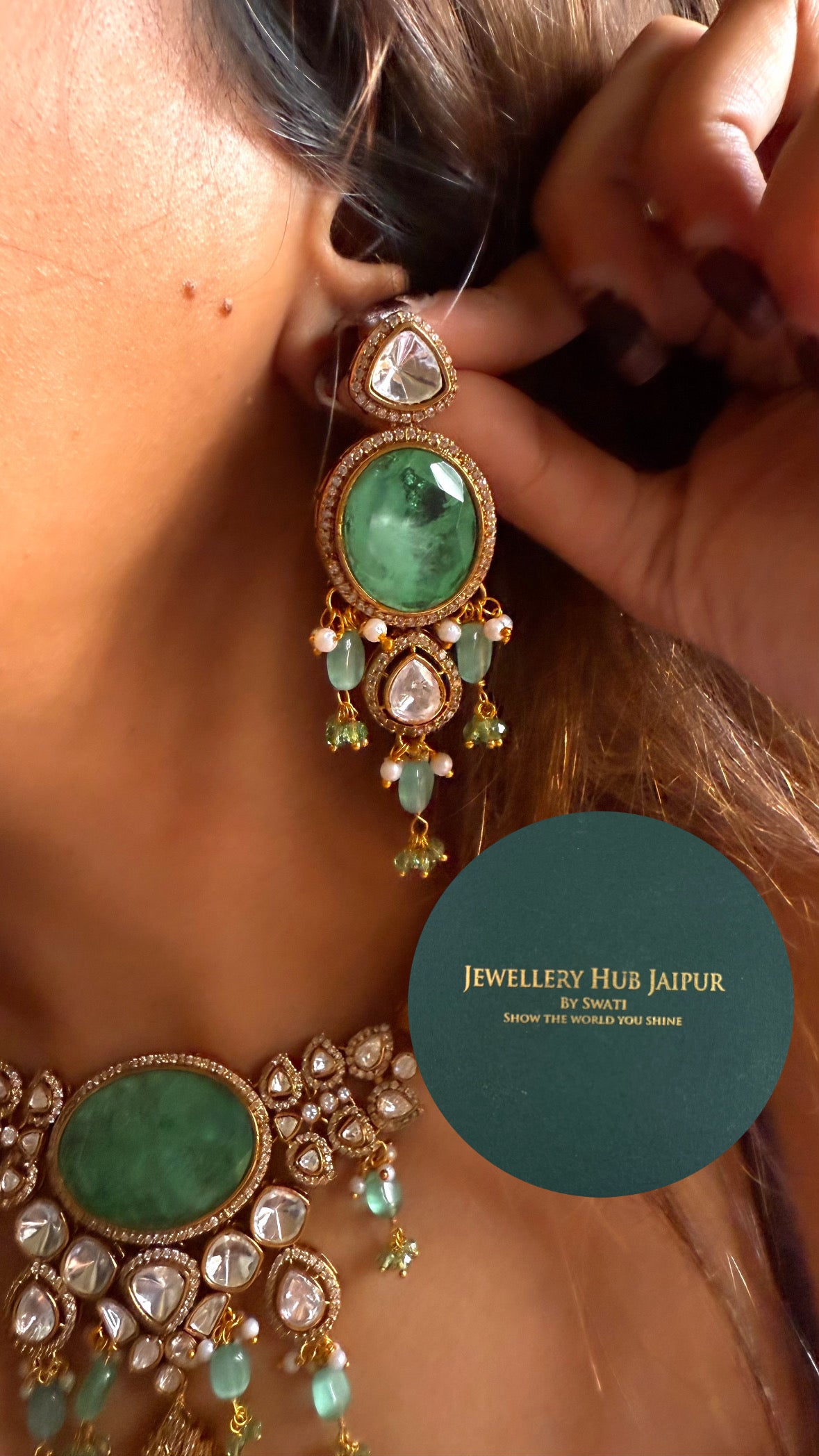 Mint doublet moissanite Hasli