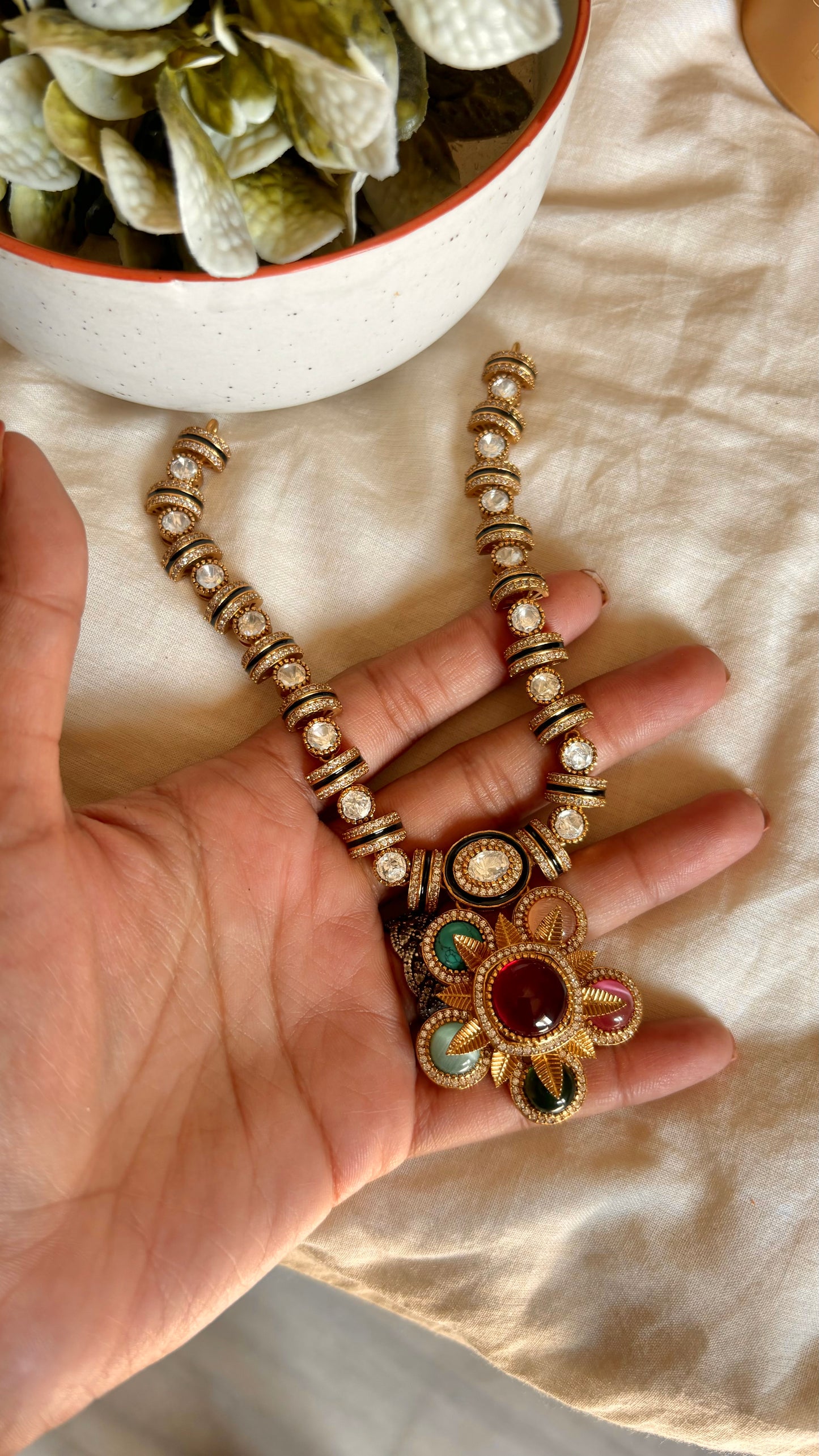 Garima Sabhyasachi inspired designer multicoloured necklace