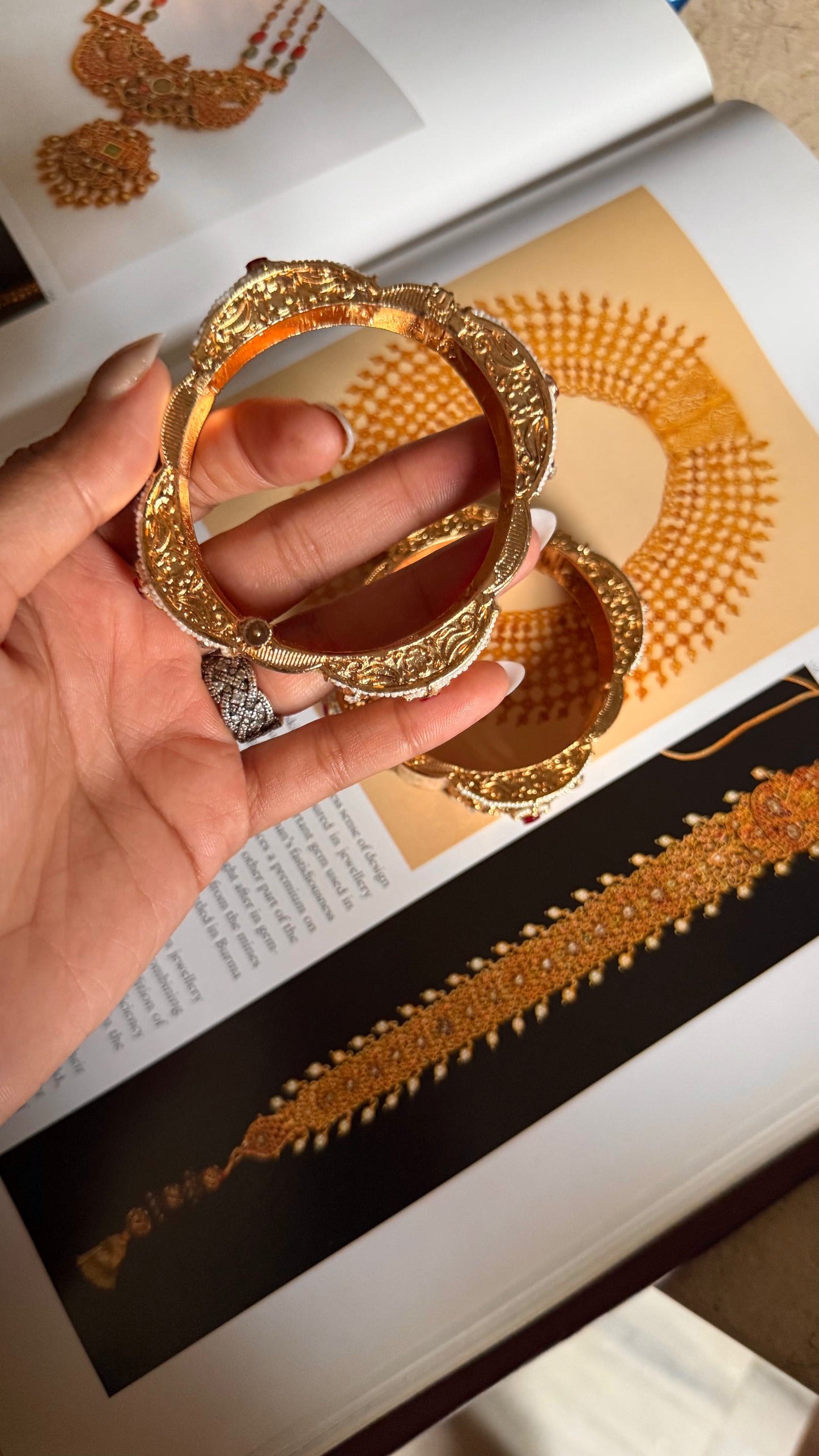 Ruby doublet rajwada openable bangle