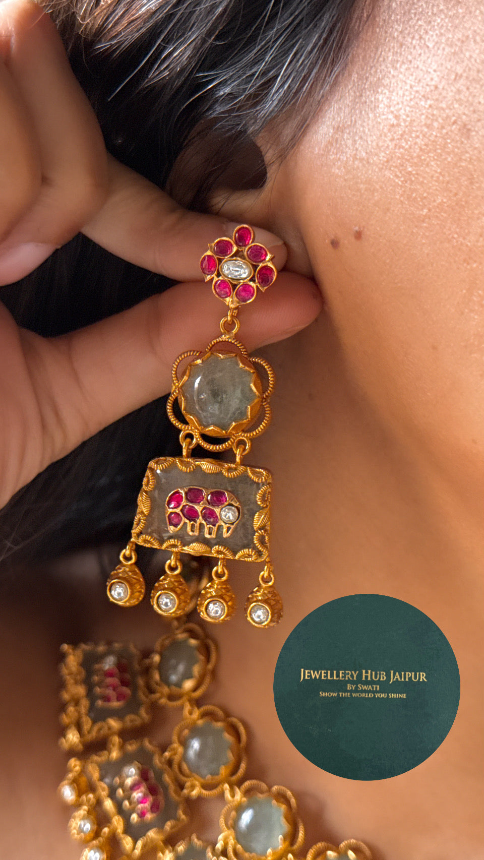 Amrapali gajanand mint designer necklace