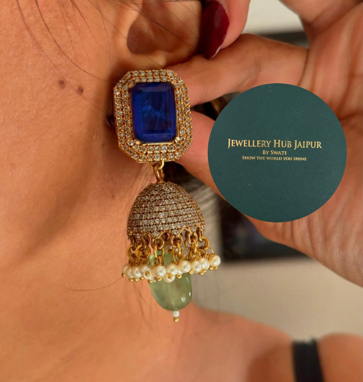Heritage emerald and sapphire rani haar