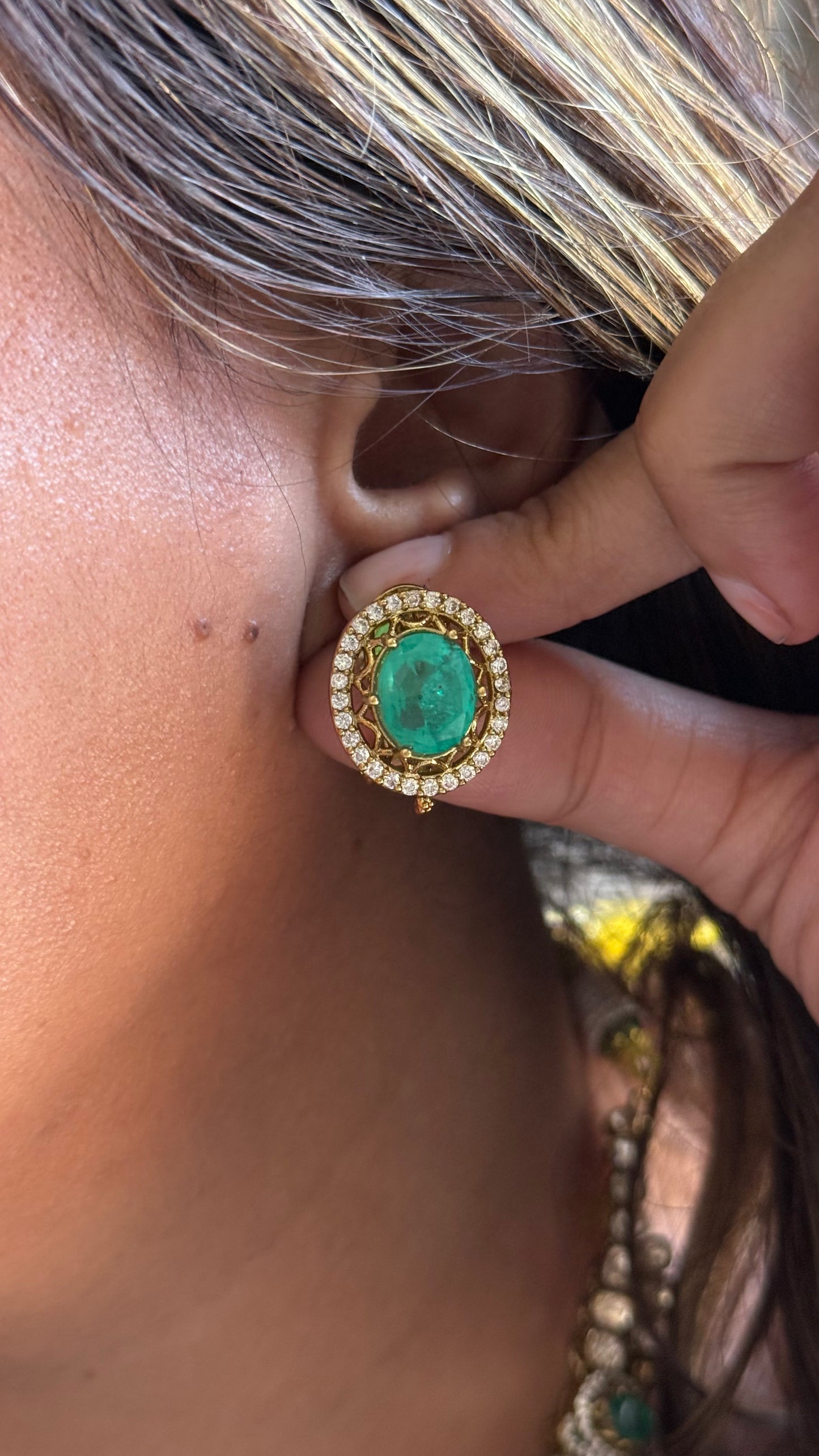 Turquoise & Tanzanite Peeli Polki Necklace