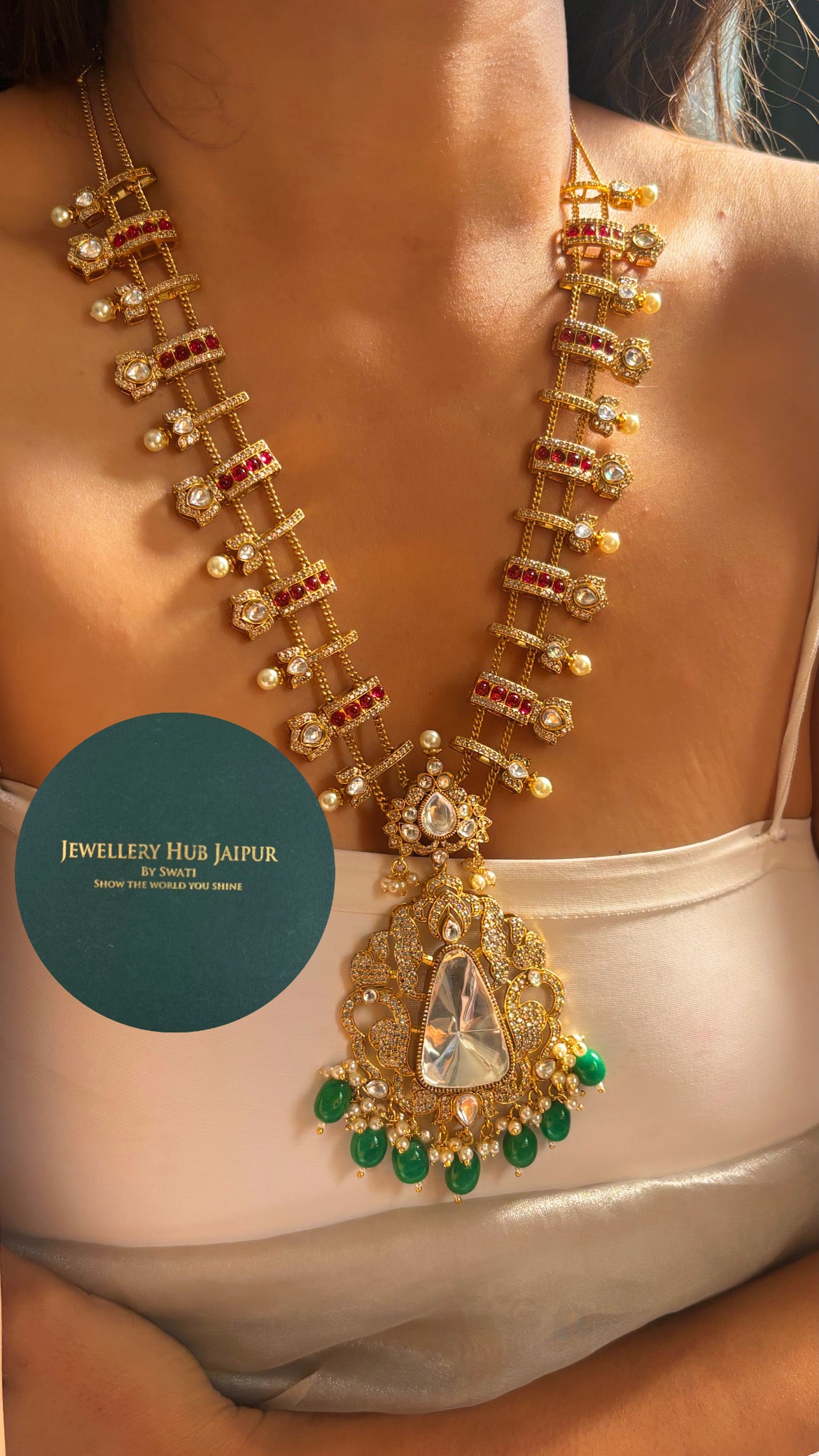 Heritage Gold polki ranihaar