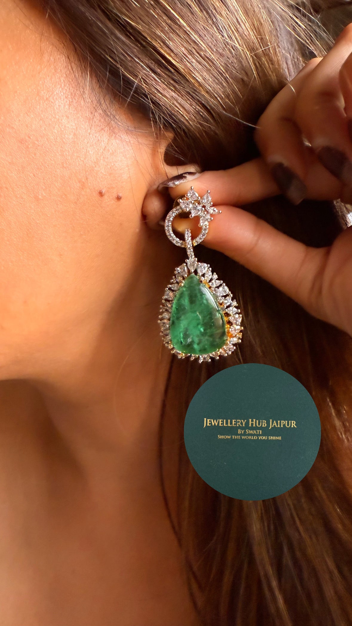 Mint & gold cocktail necklace