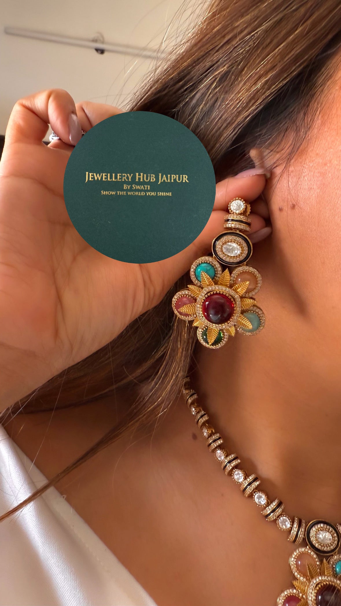 Garima Sabyasachi inspired designer multicoloured necklace