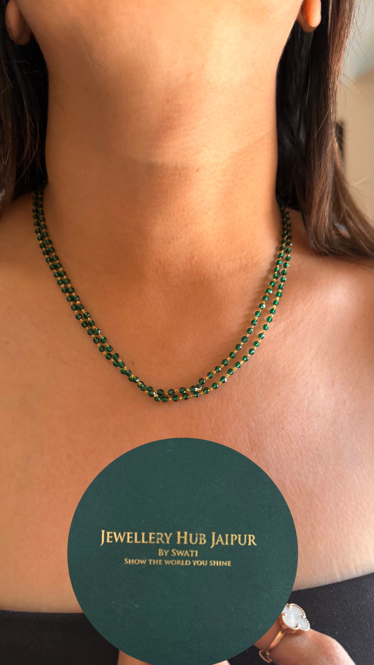 Dual layer emerald string