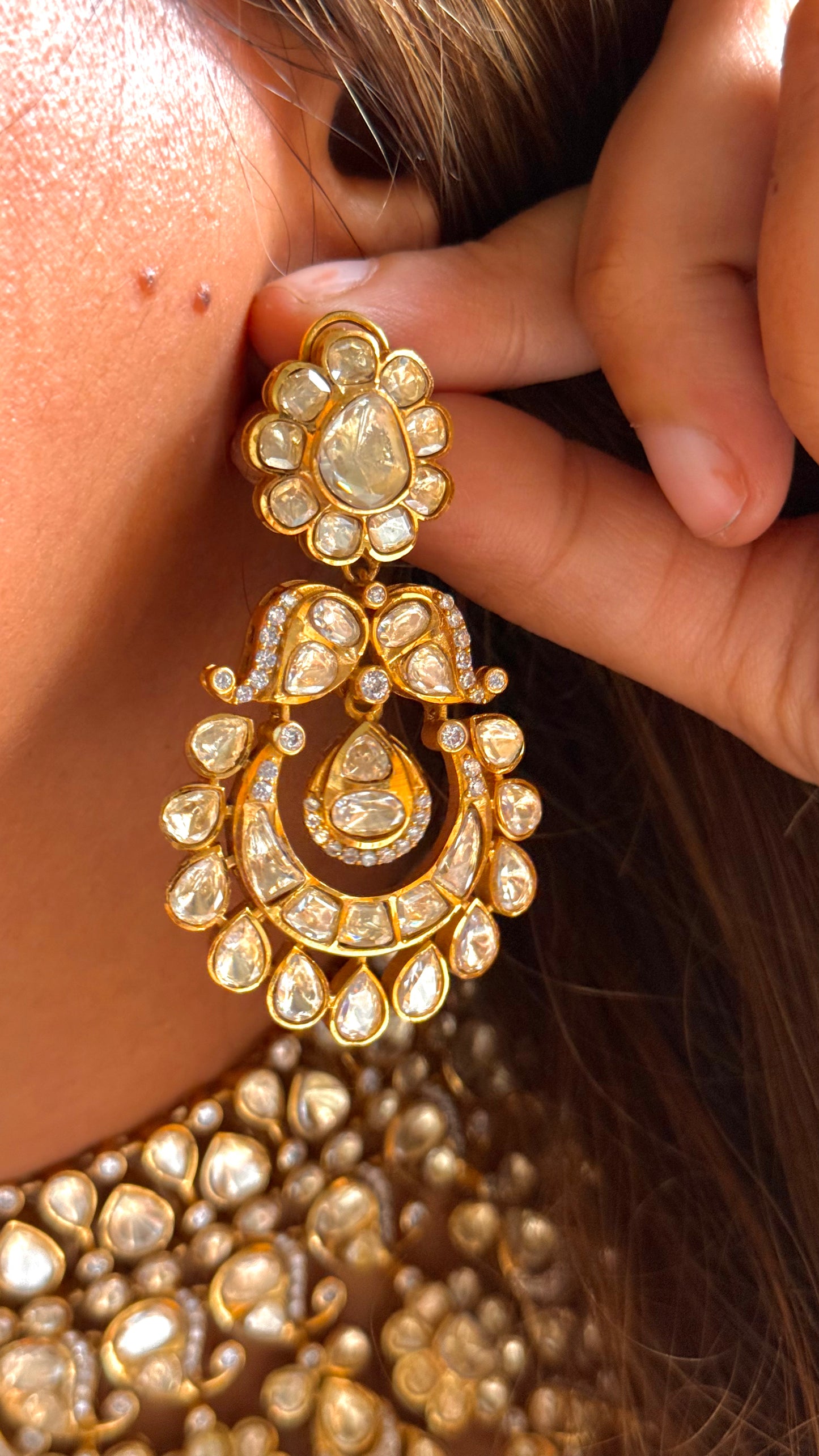 Peeli Polki Bridal Heritage Necklace