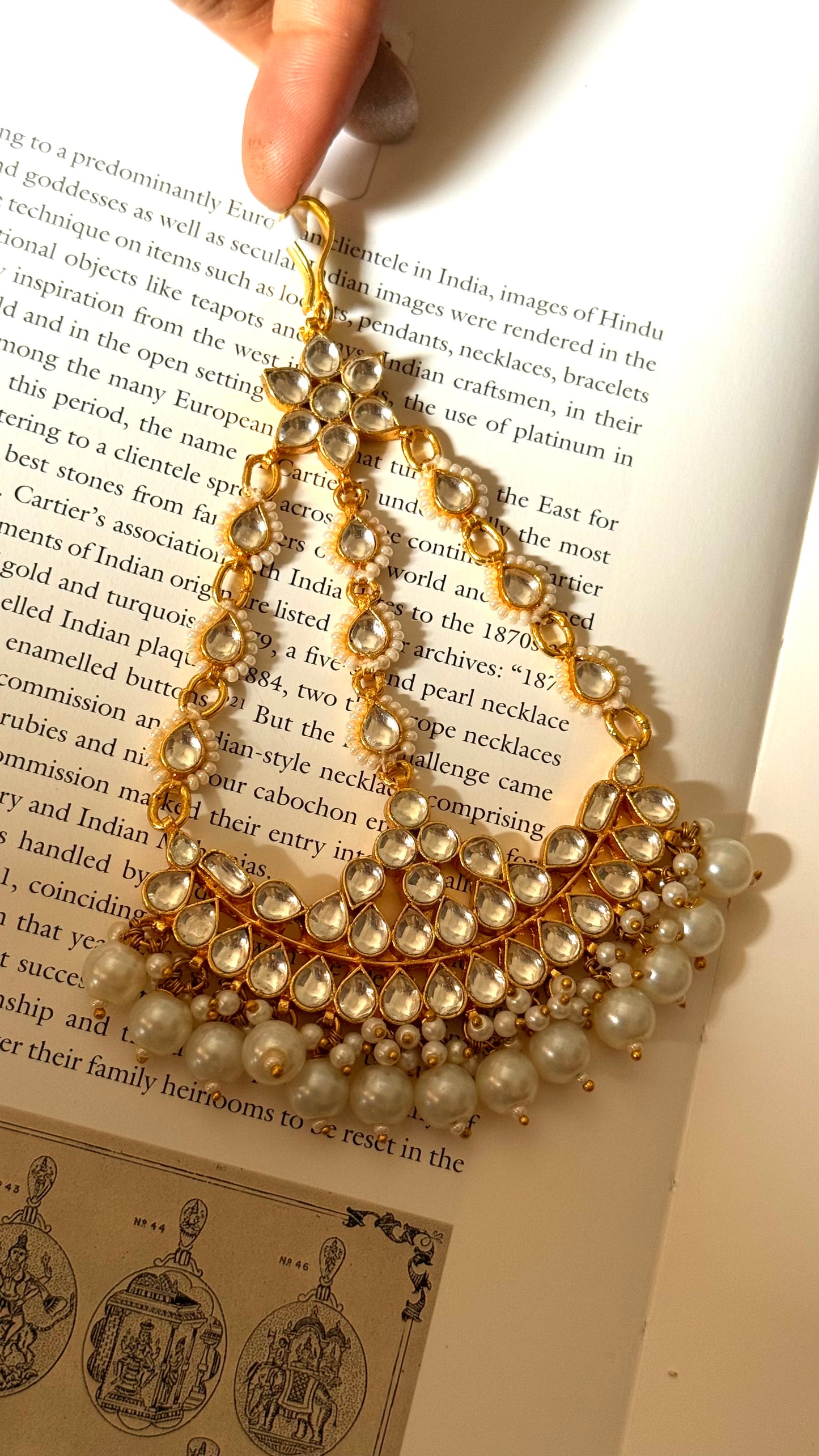 Paachi triple line heritage kundan passa