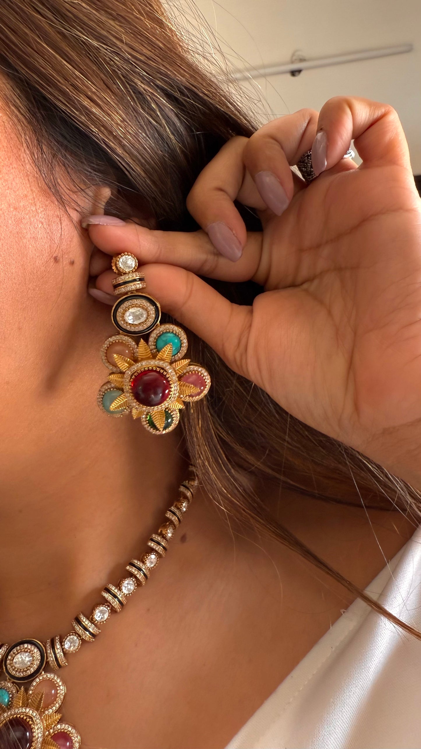 Garima Sabhyasachi inspired designer multicoloured necklace