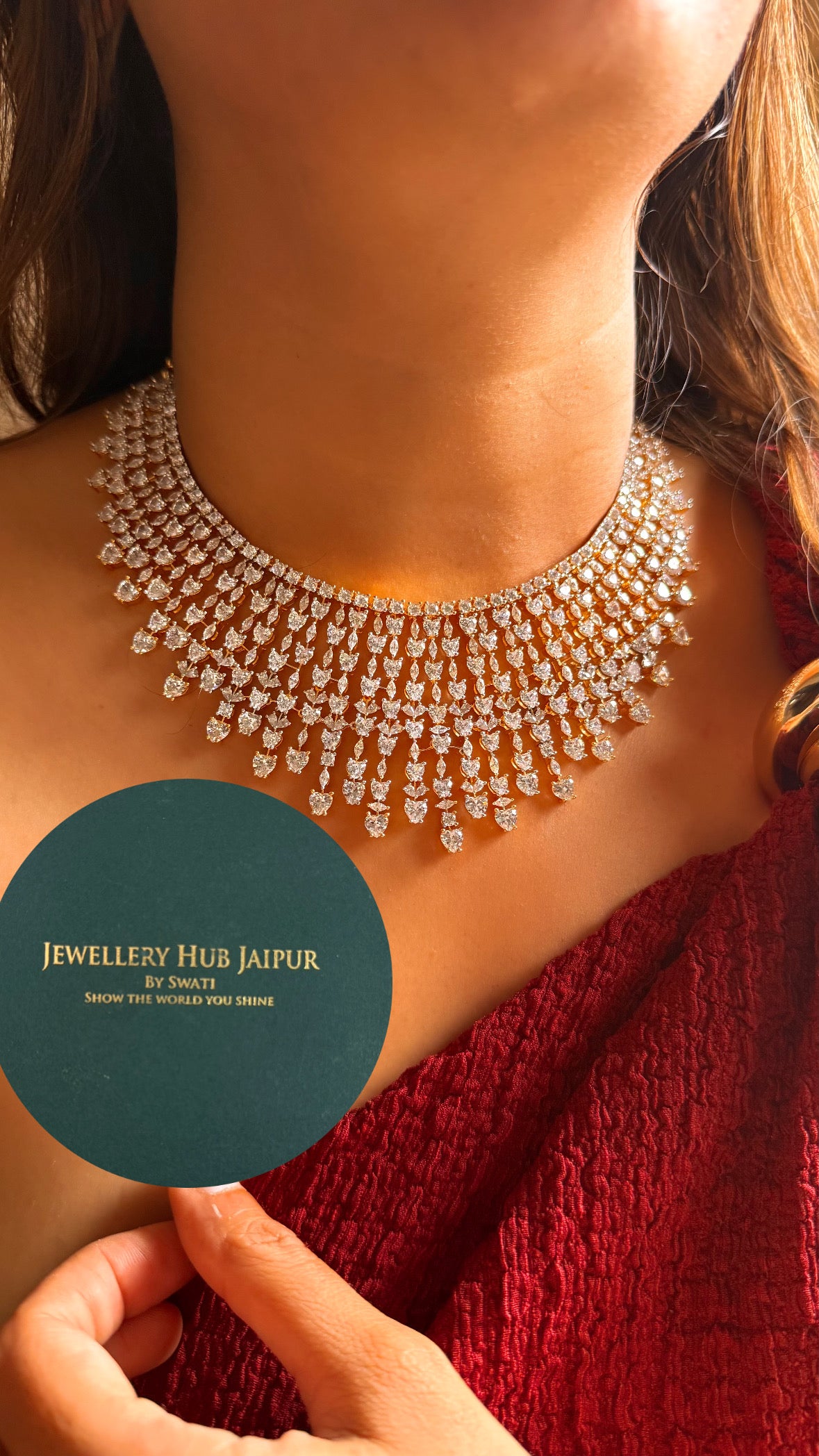 Celestial harmony diamond collar set (gold)
