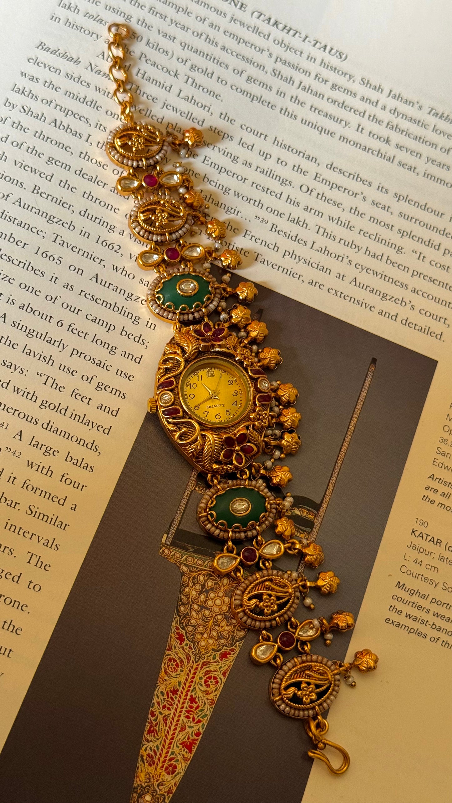 Rani sa designer emerald rajwada watch