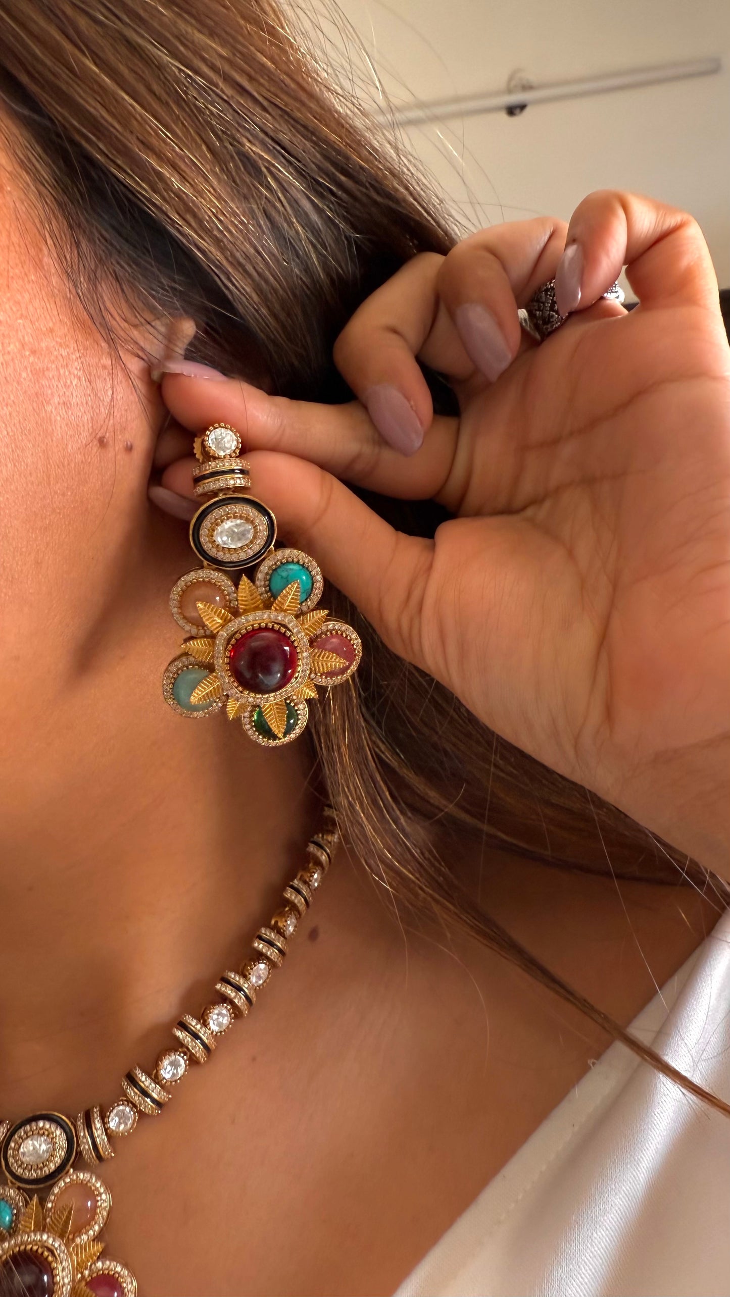 Garima Sabhyasachi inspired designer multicoloured necklace