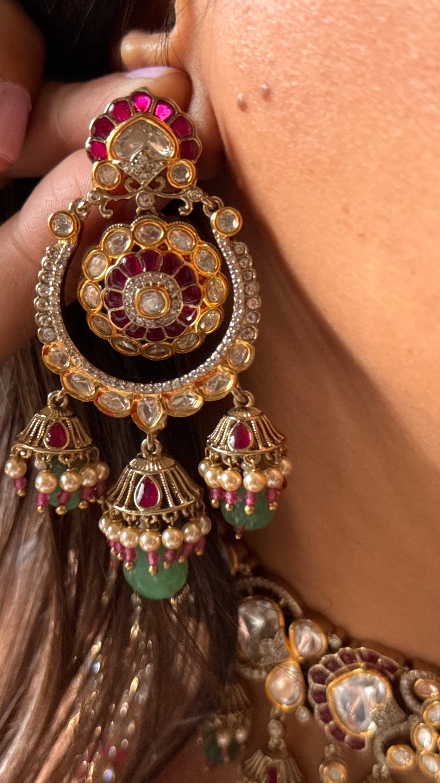 Suhag-Vintage bridal combo set