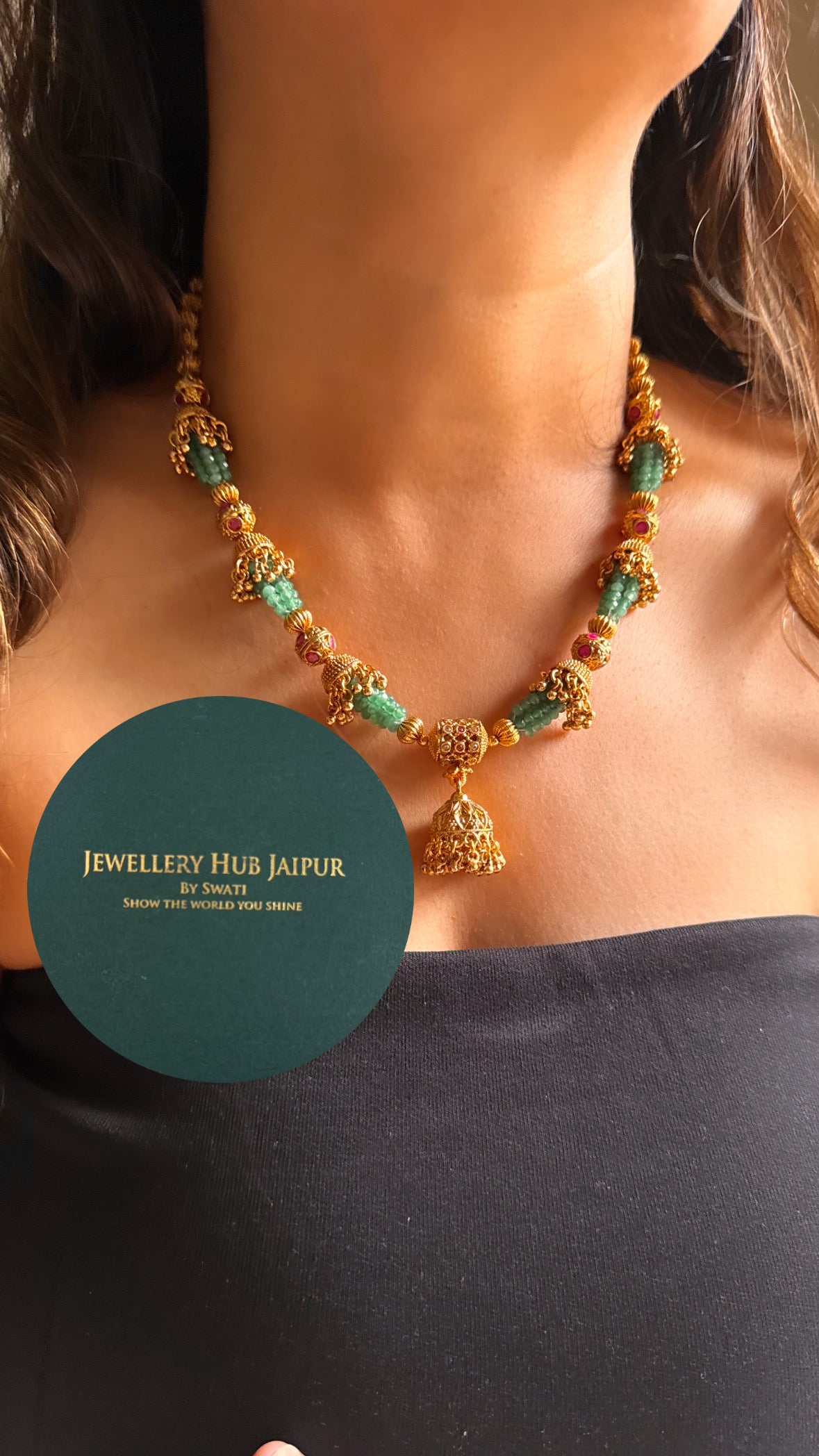 Jhumka style rajwada string Set