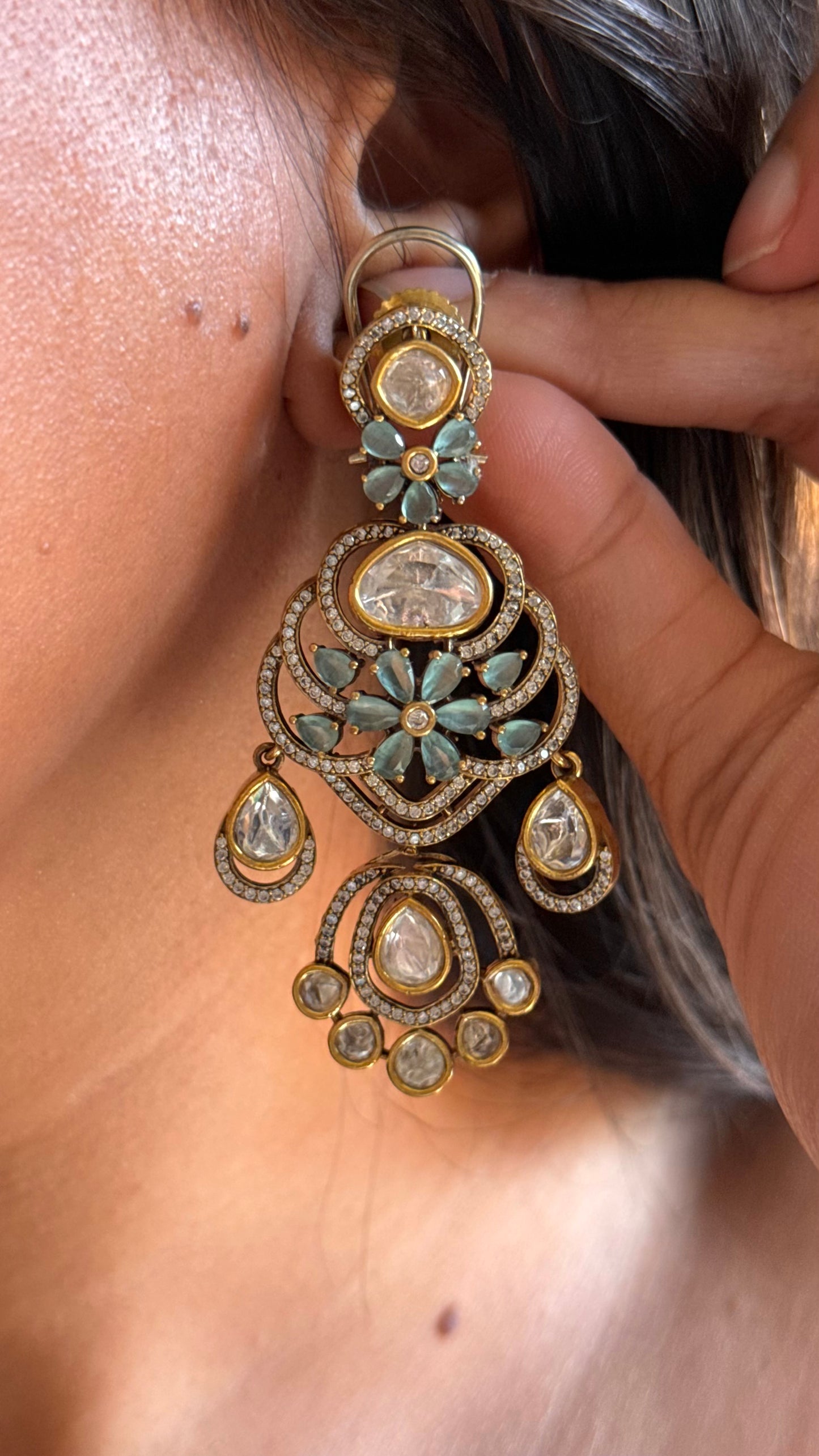 Bridal Asia mint designer choker set