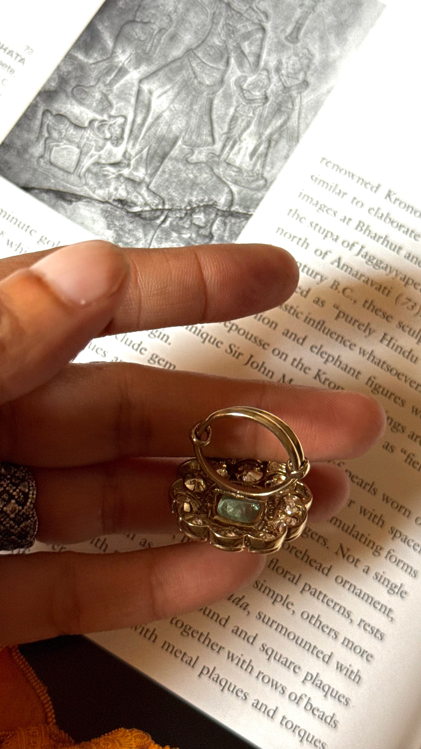 Mint doublet real moissanite Ring
