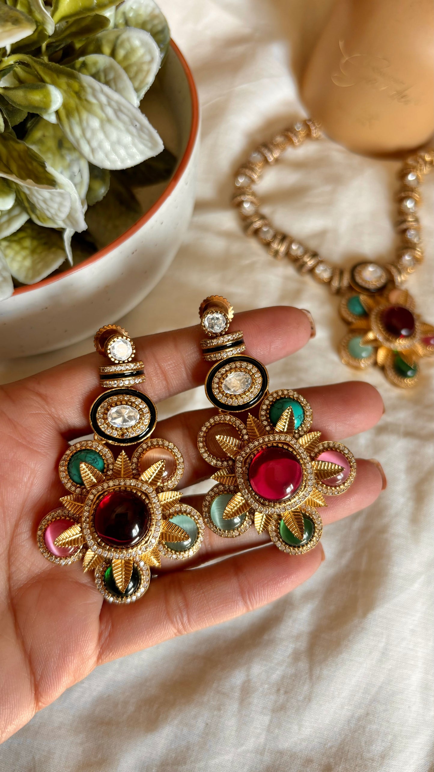 Garima Sabhyasachi inspired designer multicoloured necklace