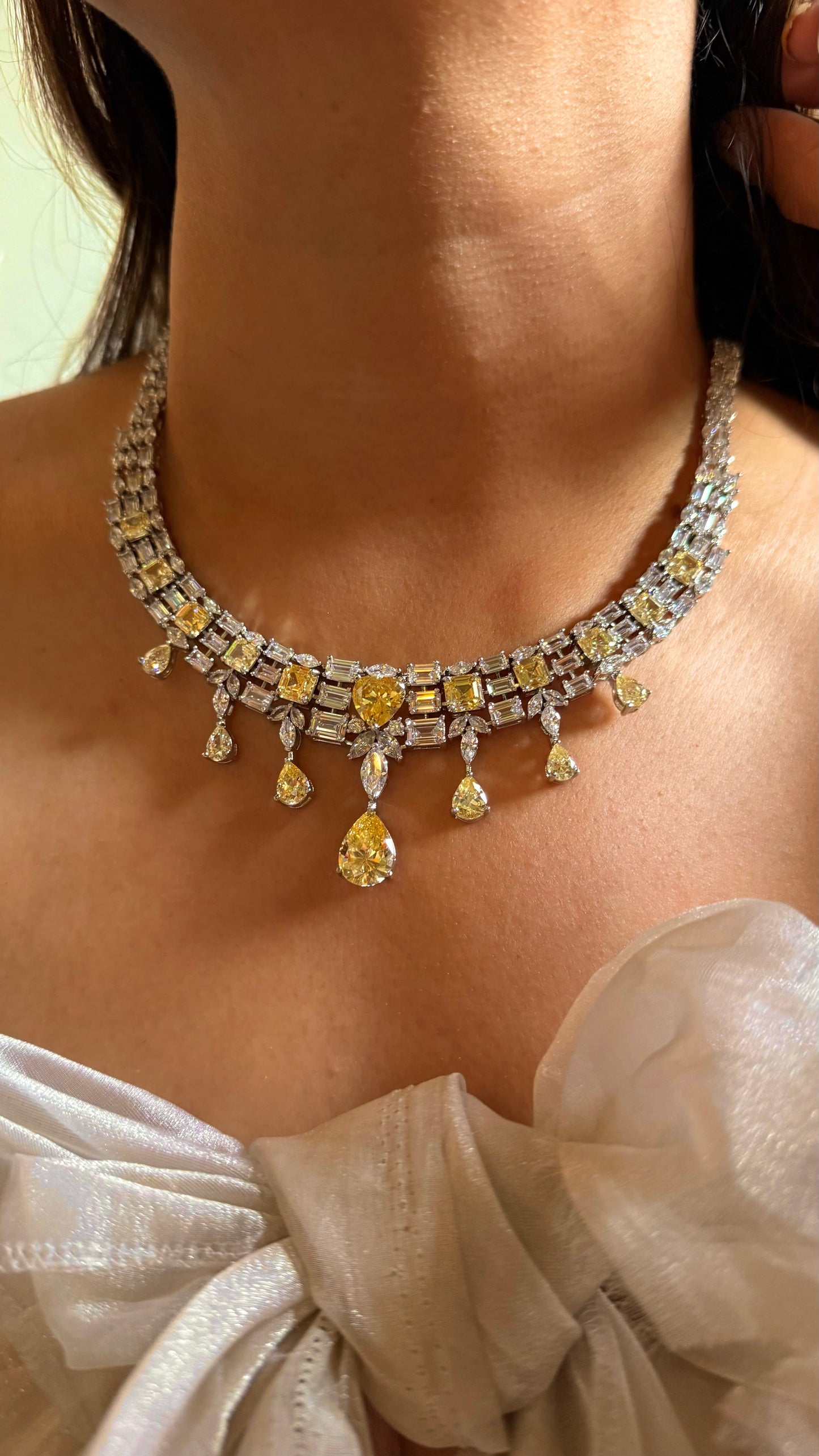 Ruby doublet with Rani pink choker set