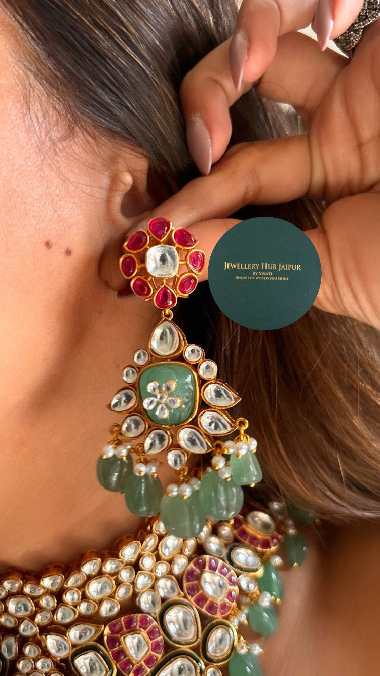 Tarinika Mixed Polki heritage Choker necklace set