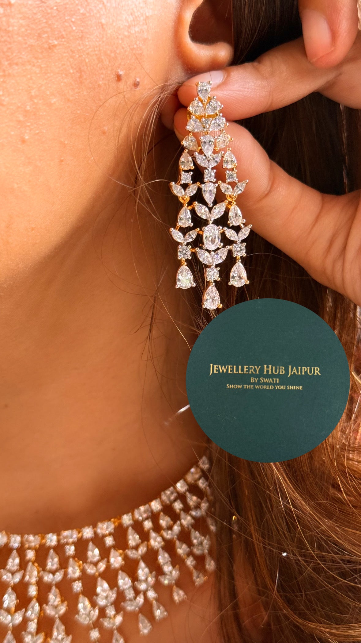 Radiance diamond collar set (gold)