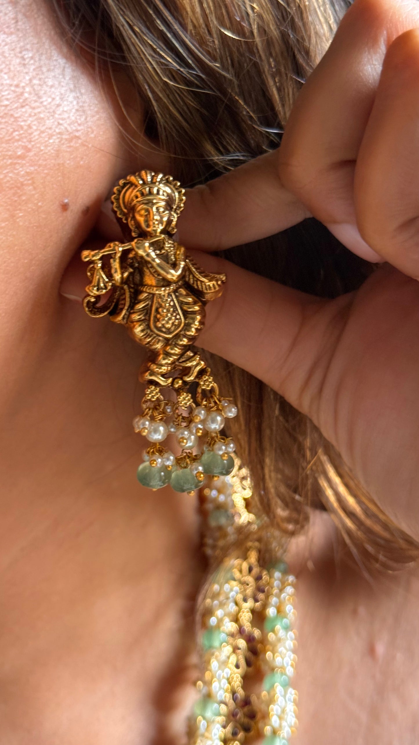 Goddess Lakshmi & Lord Krishna inspired temple combo