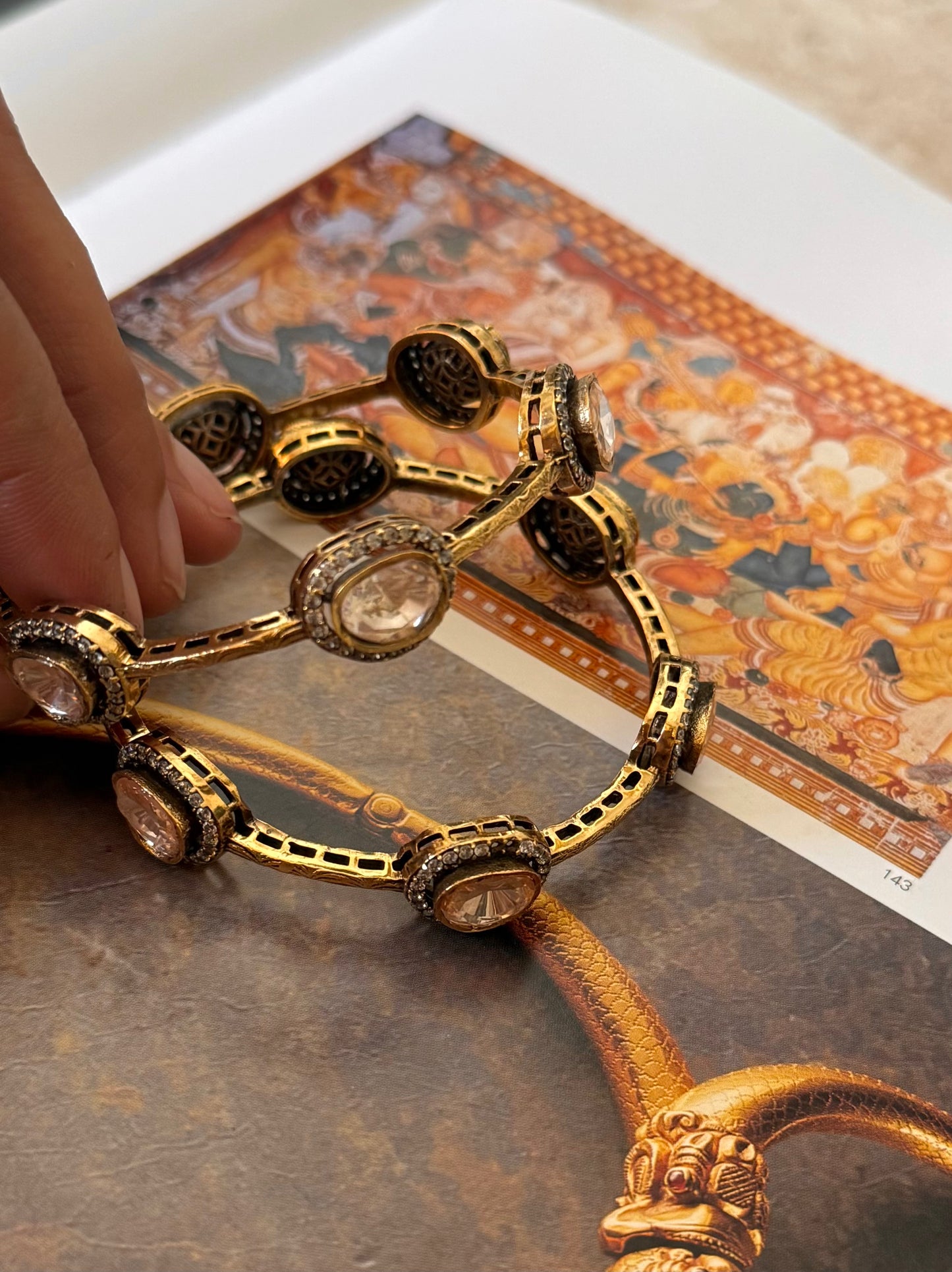Real moissanite bangles (not openable)