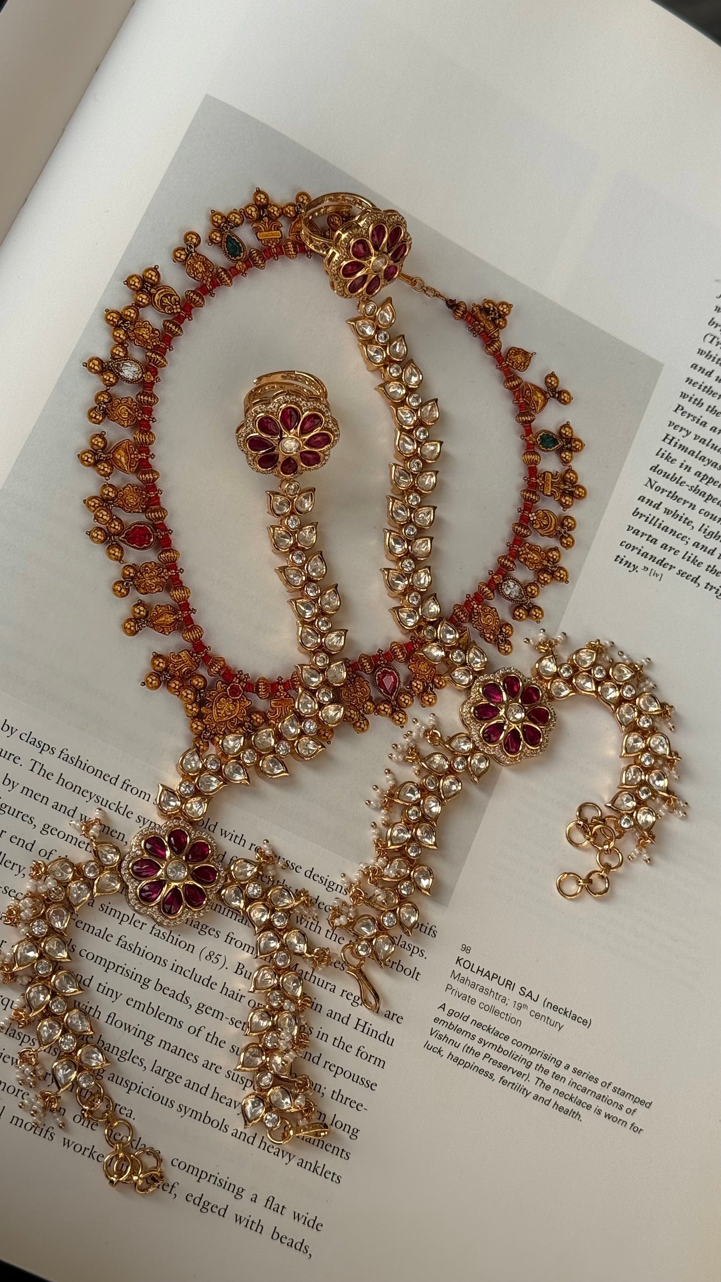 Ruby polki heritage hathphool