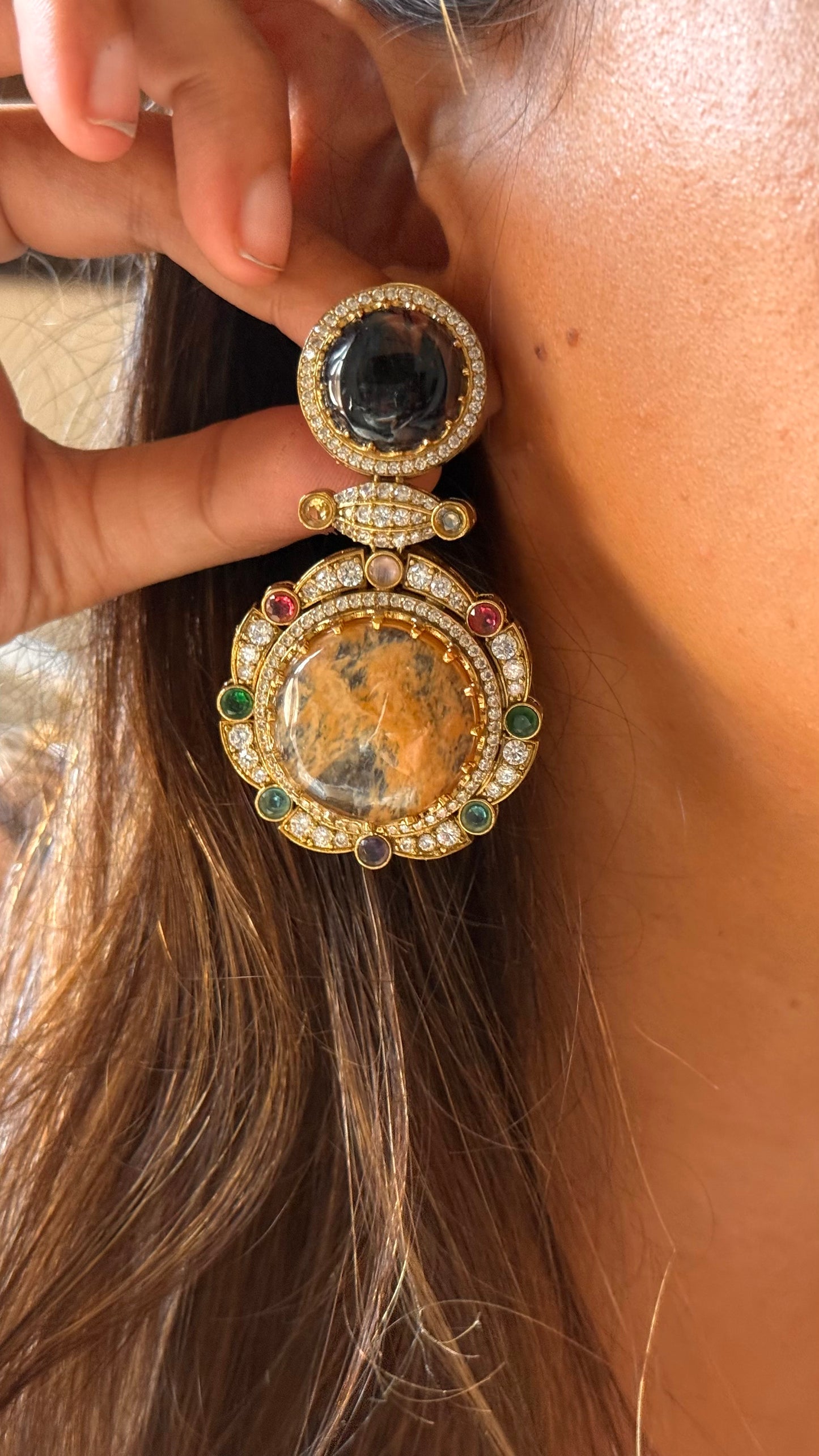 Sabhyasachi inspired
doublet designer cocktail danglers