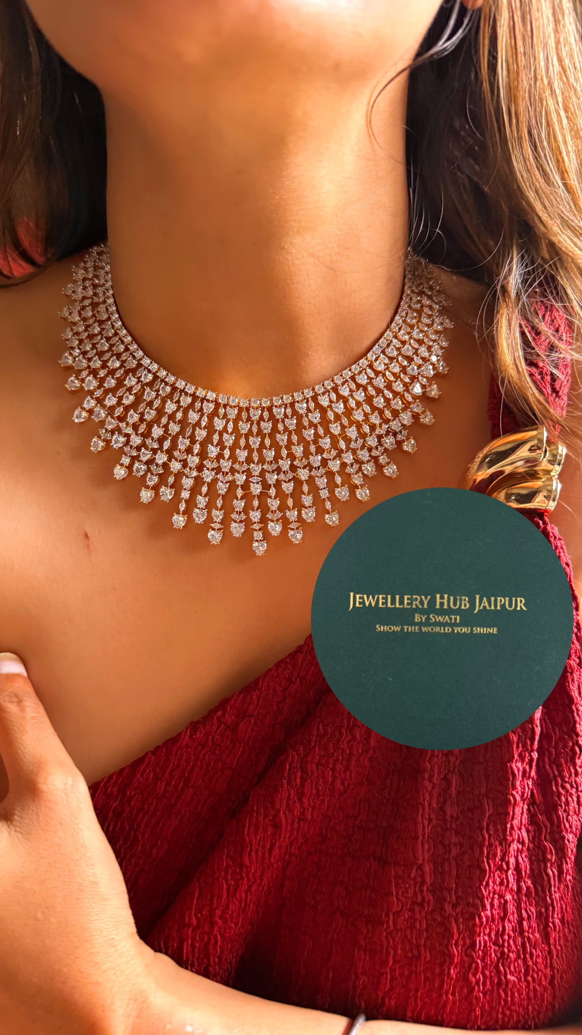 Celestial harmony diamond collar set (gold)