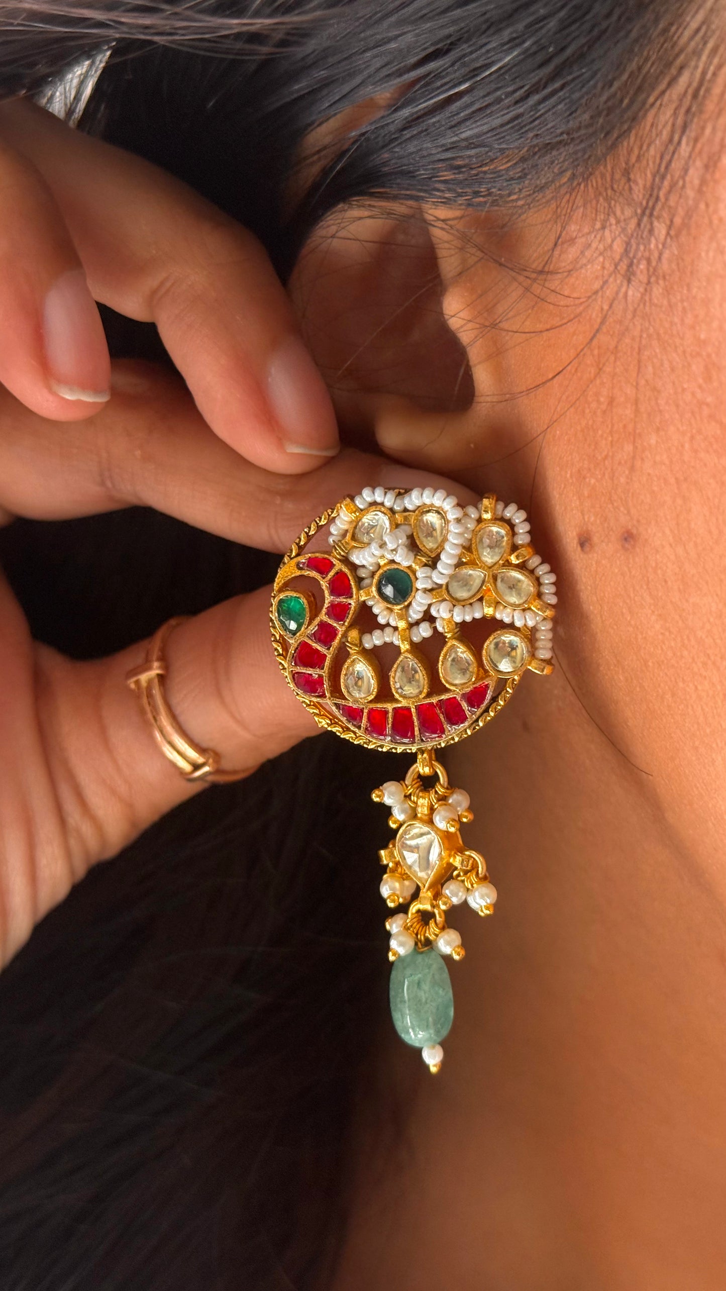 Heritage Royal rajwada necklace with mint drops