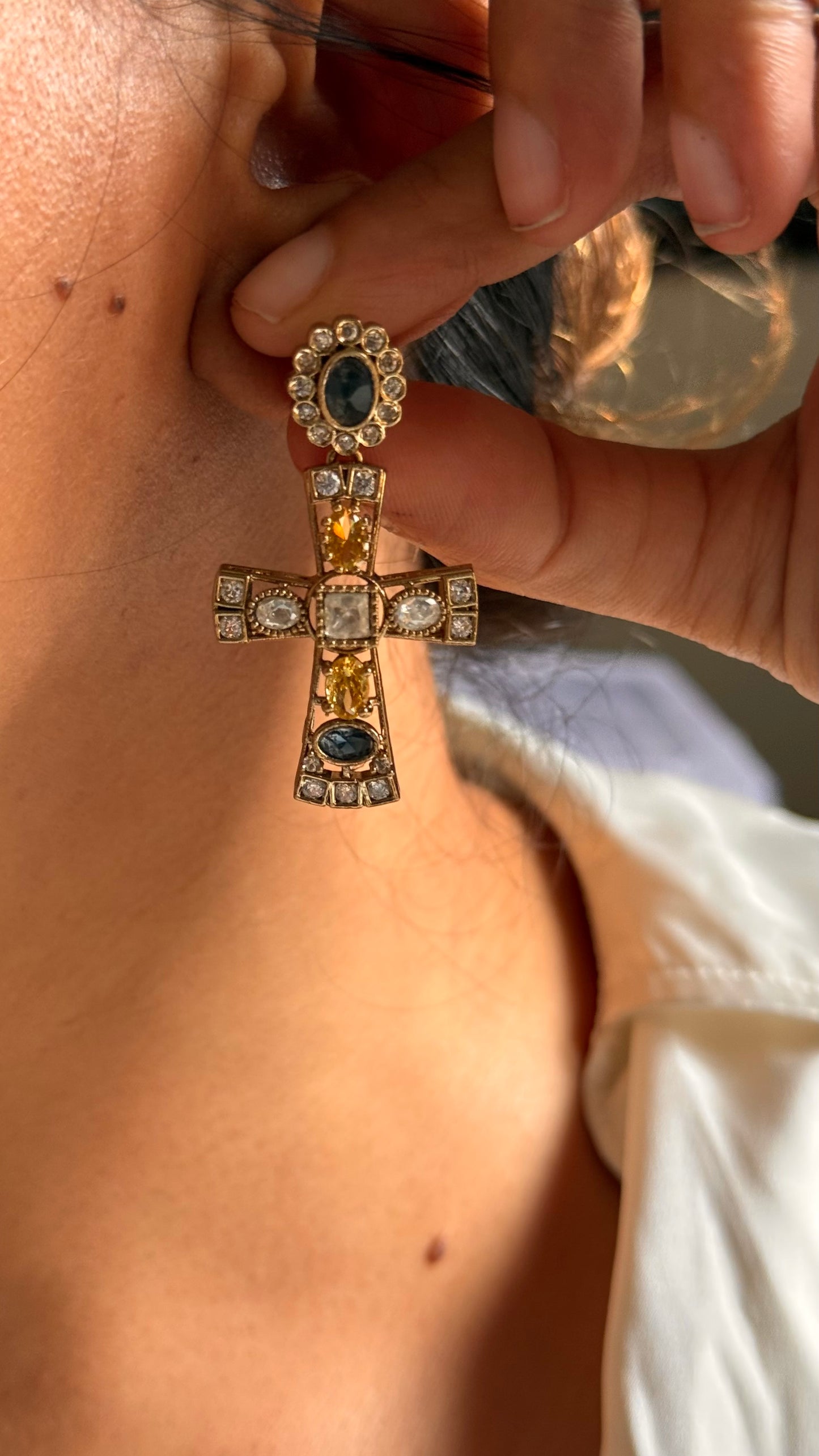 Sabyasachi inspired The Jeweled Byzantine Cross set