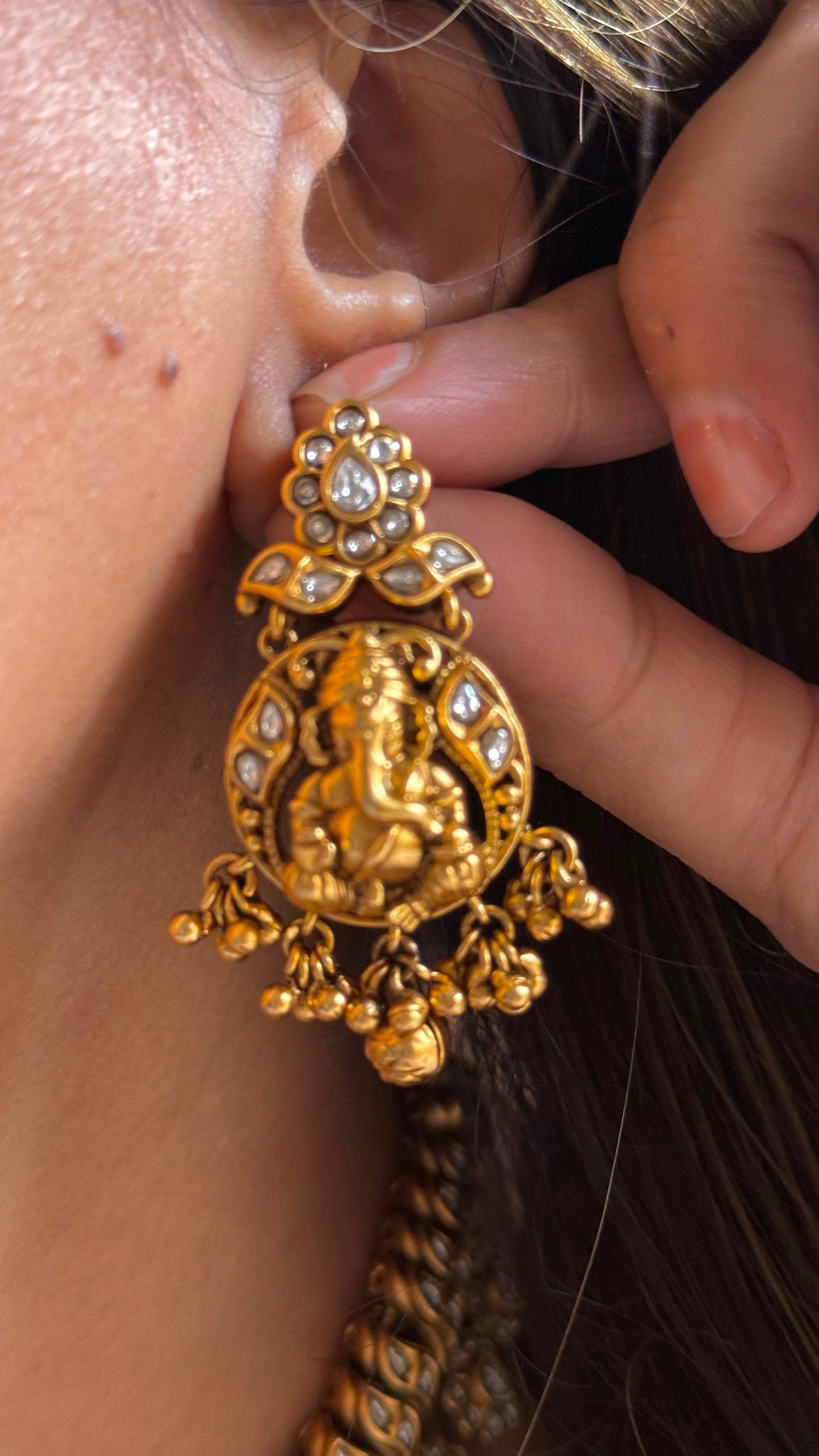 Lord Ganesha inspired suthala necklace