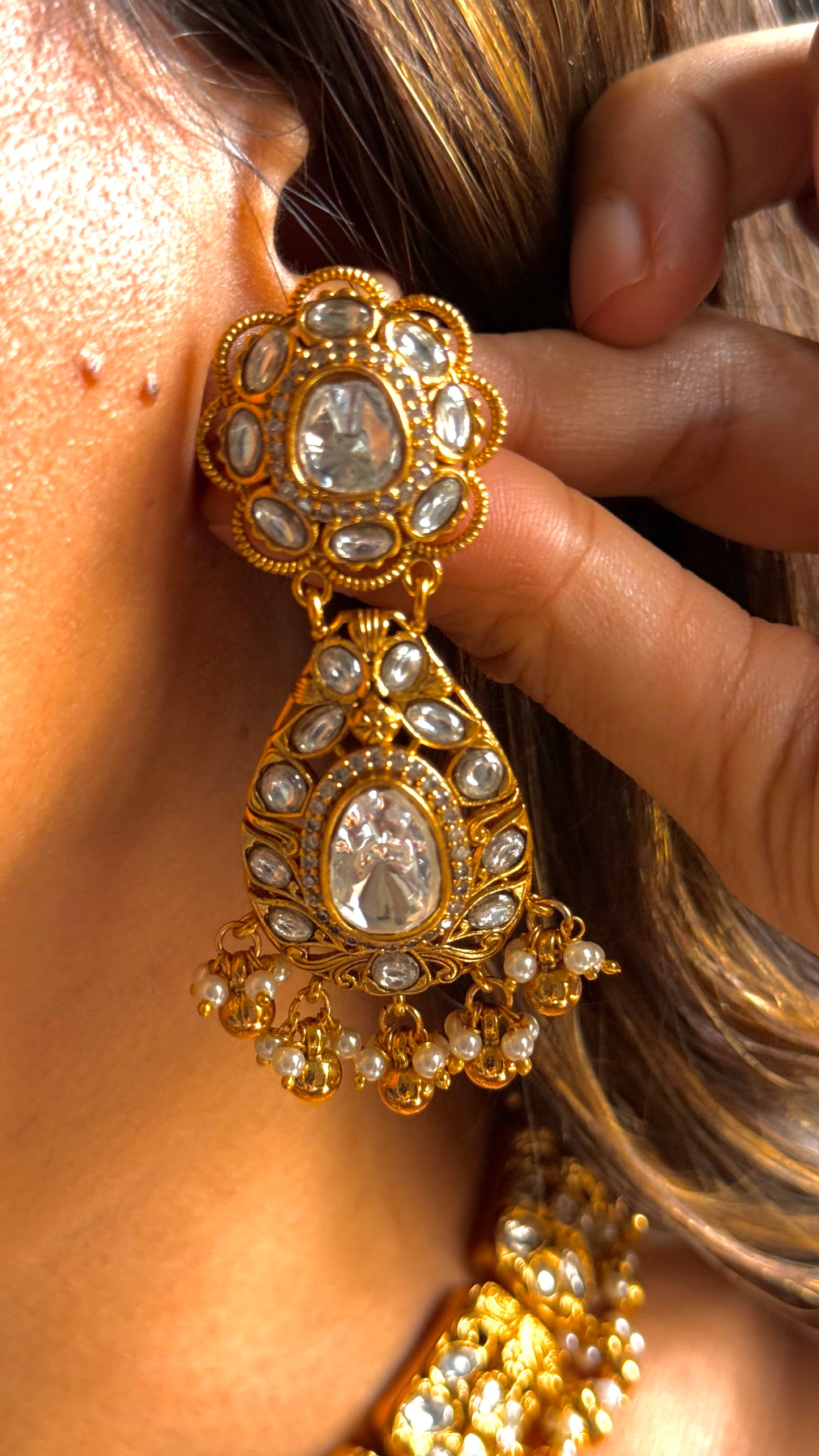 Uncut Polki Gold necklace aet