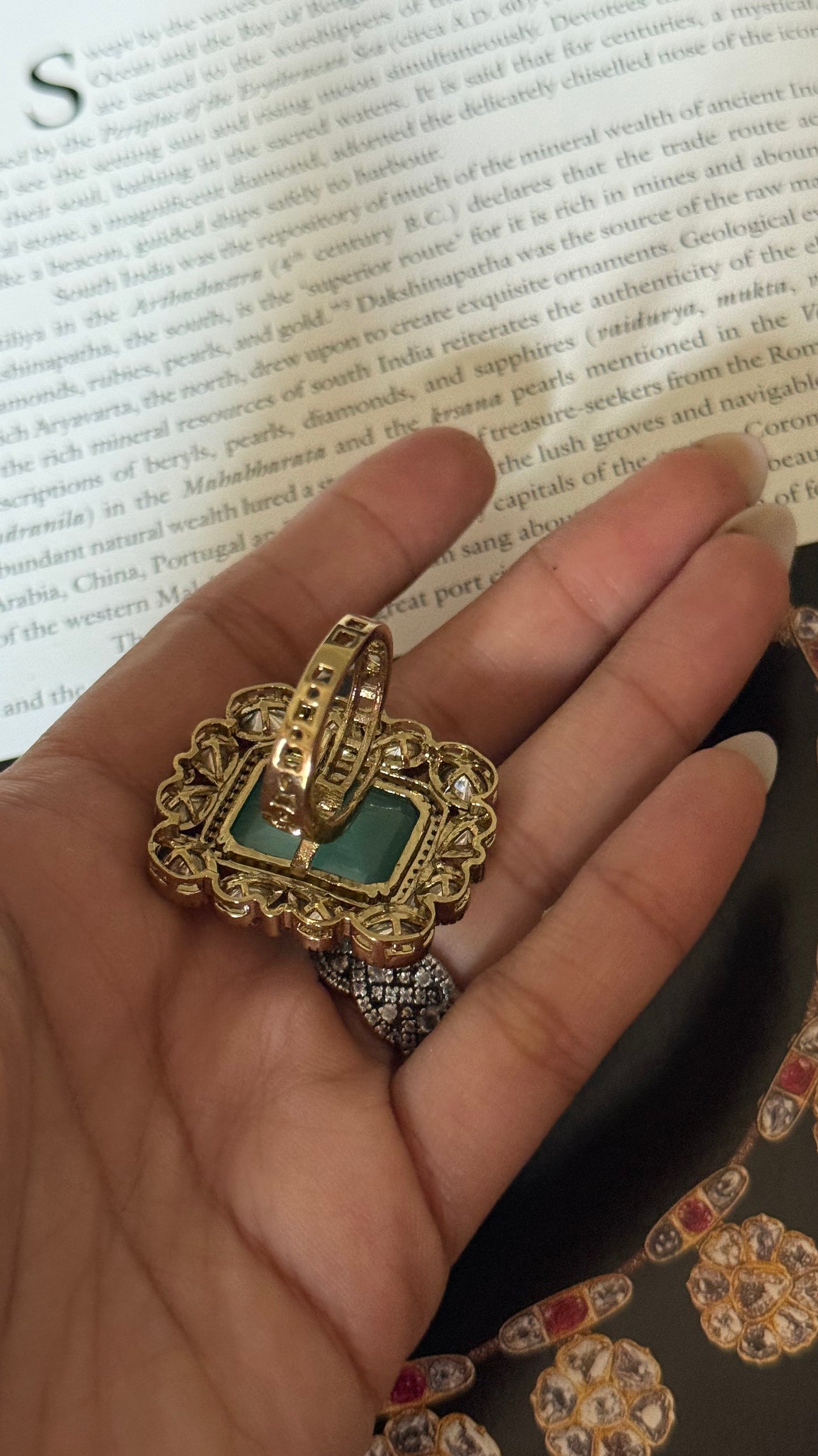 Mint doublet Moissanite adjustable