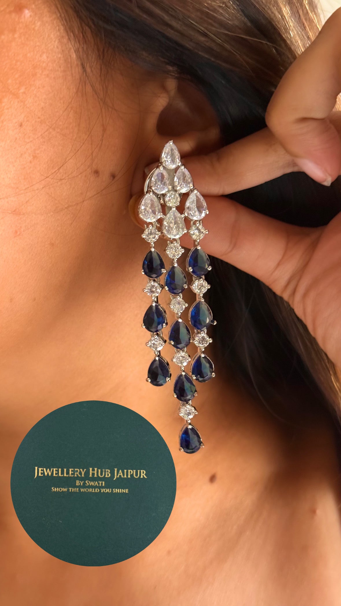 Sapphire triple layer radiance diamond set