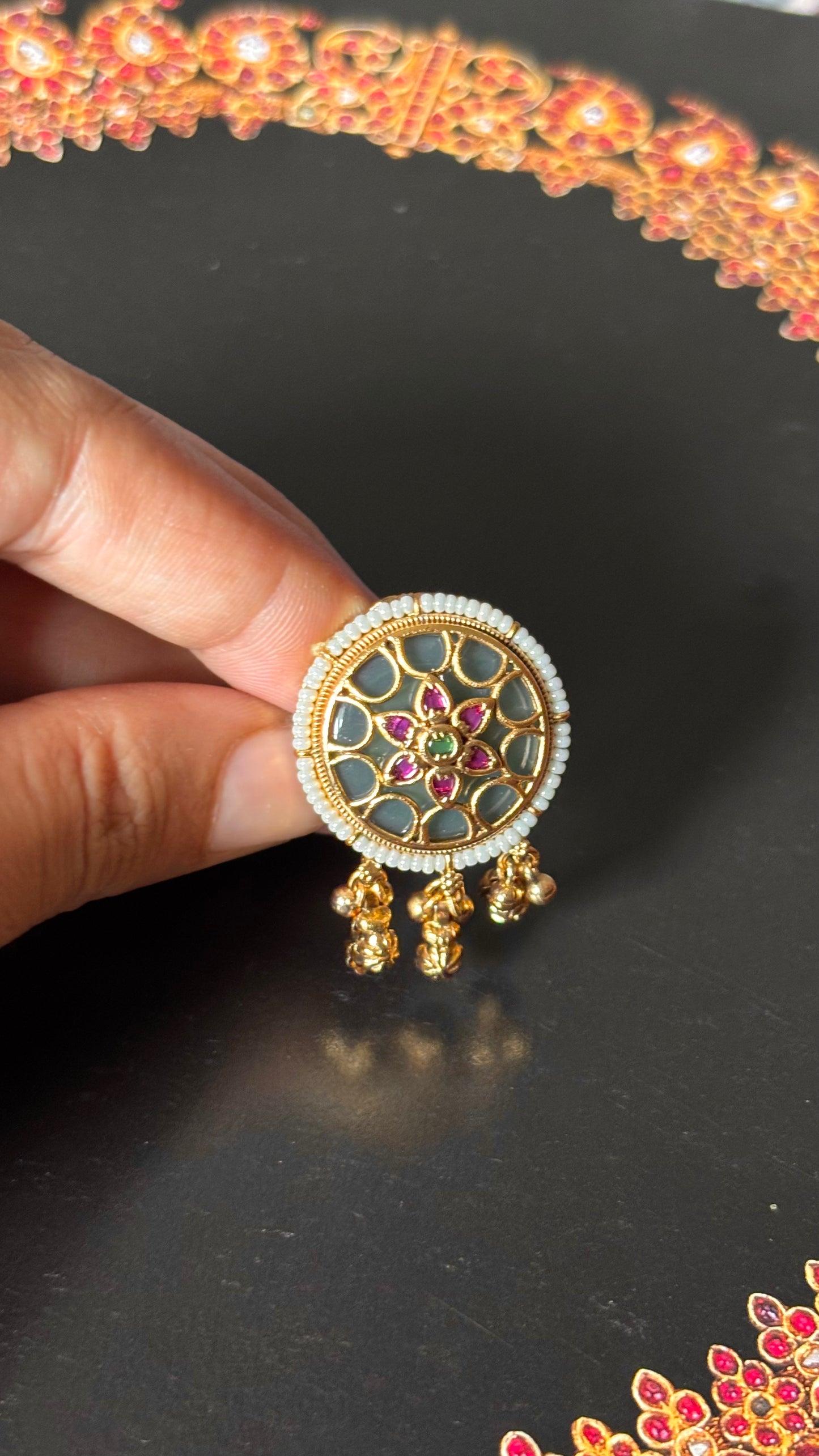 Rajwada chandrika ring