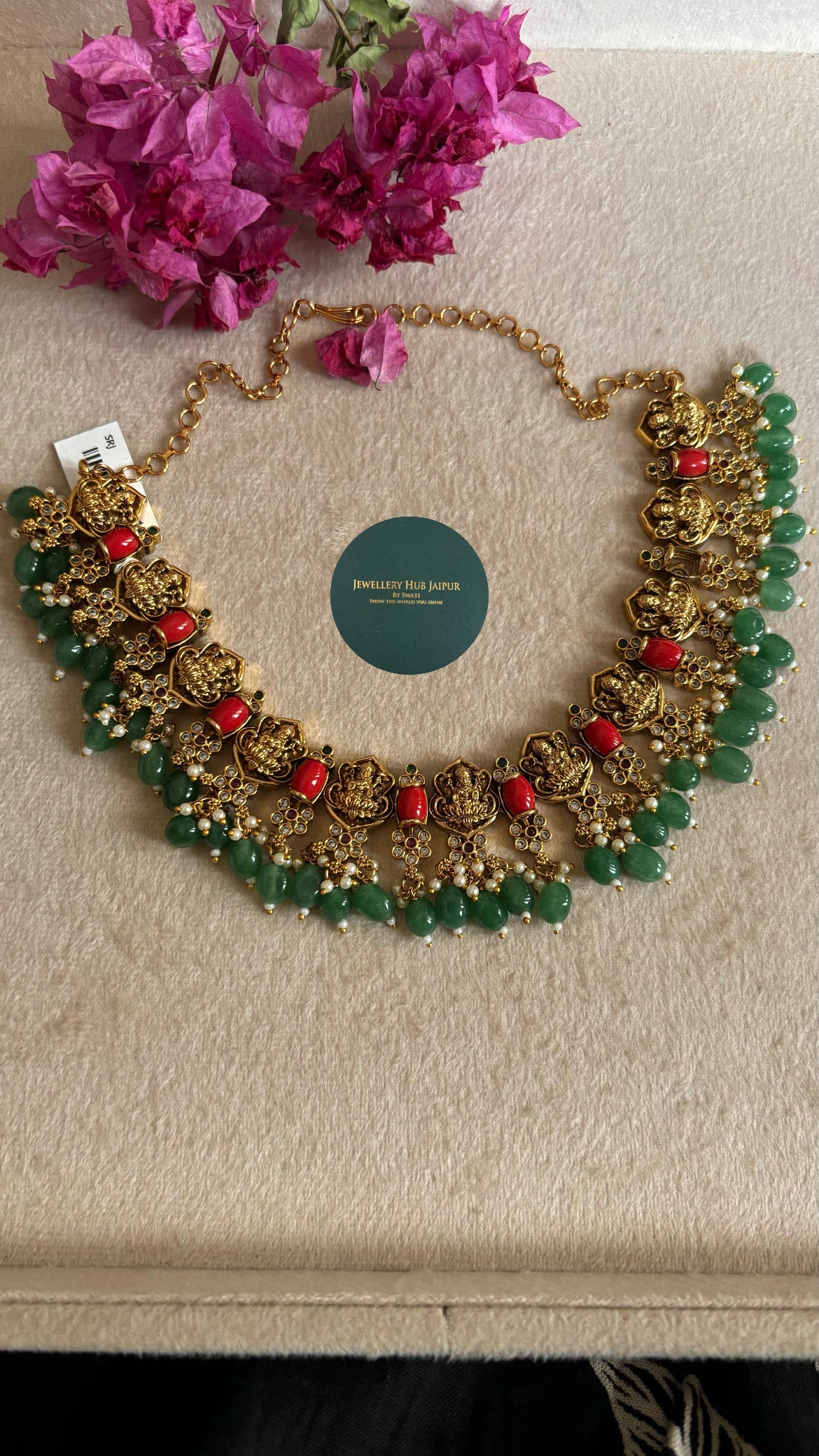 Temple jewellery with earrings