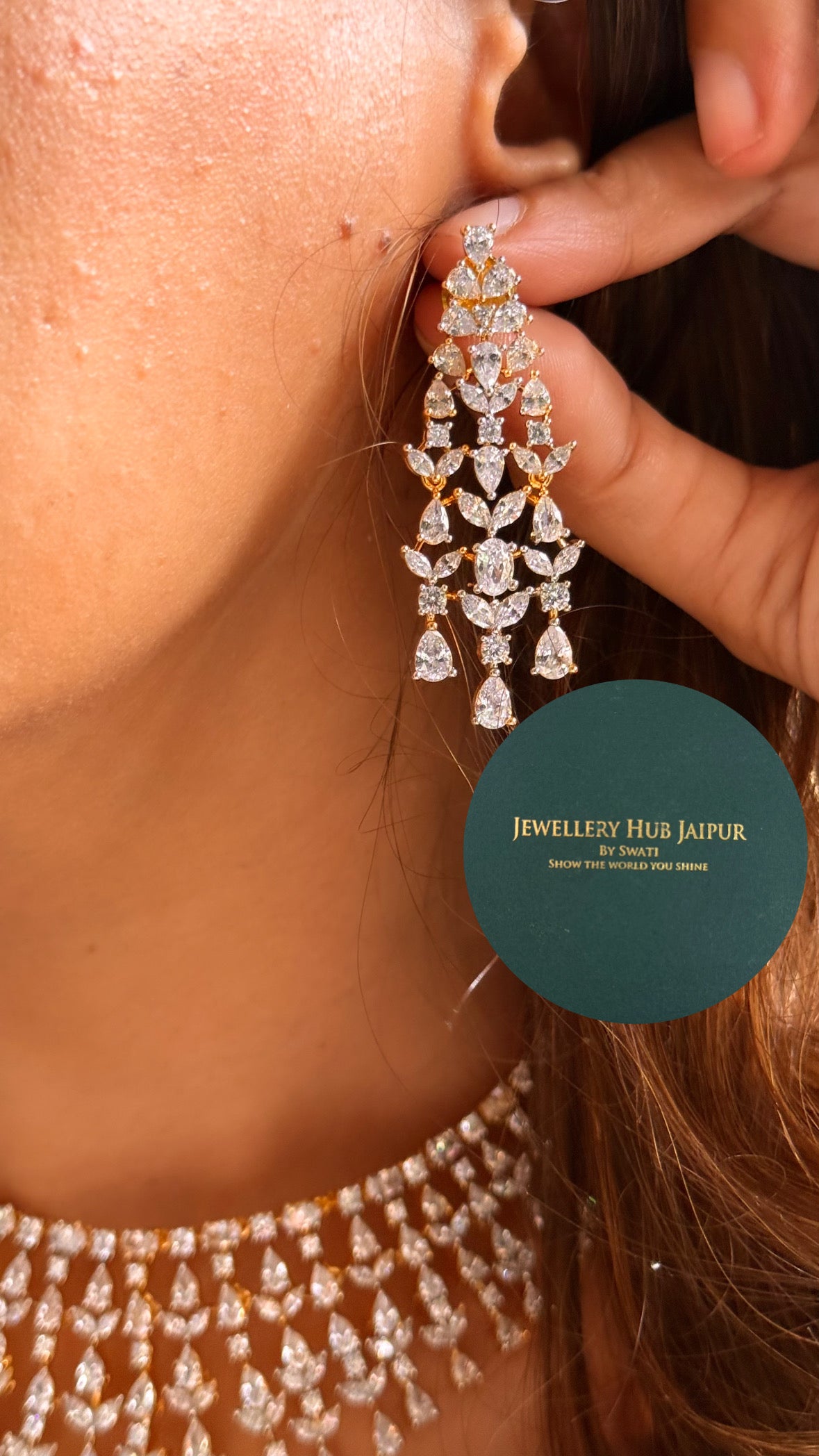 Radiance diamond collar set (gold)