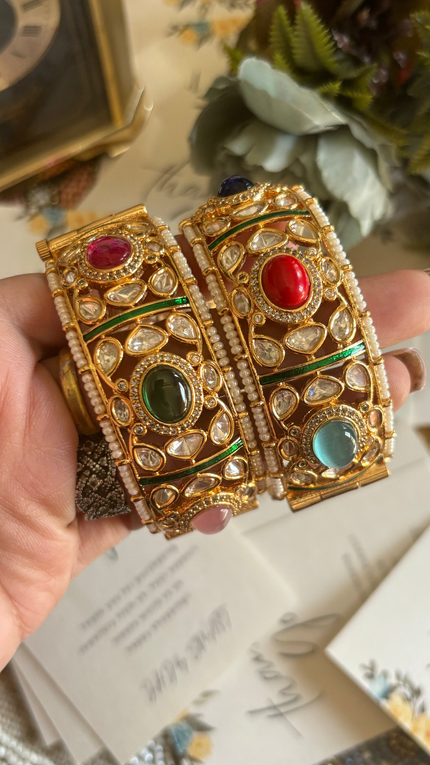 Navratna openable bangles