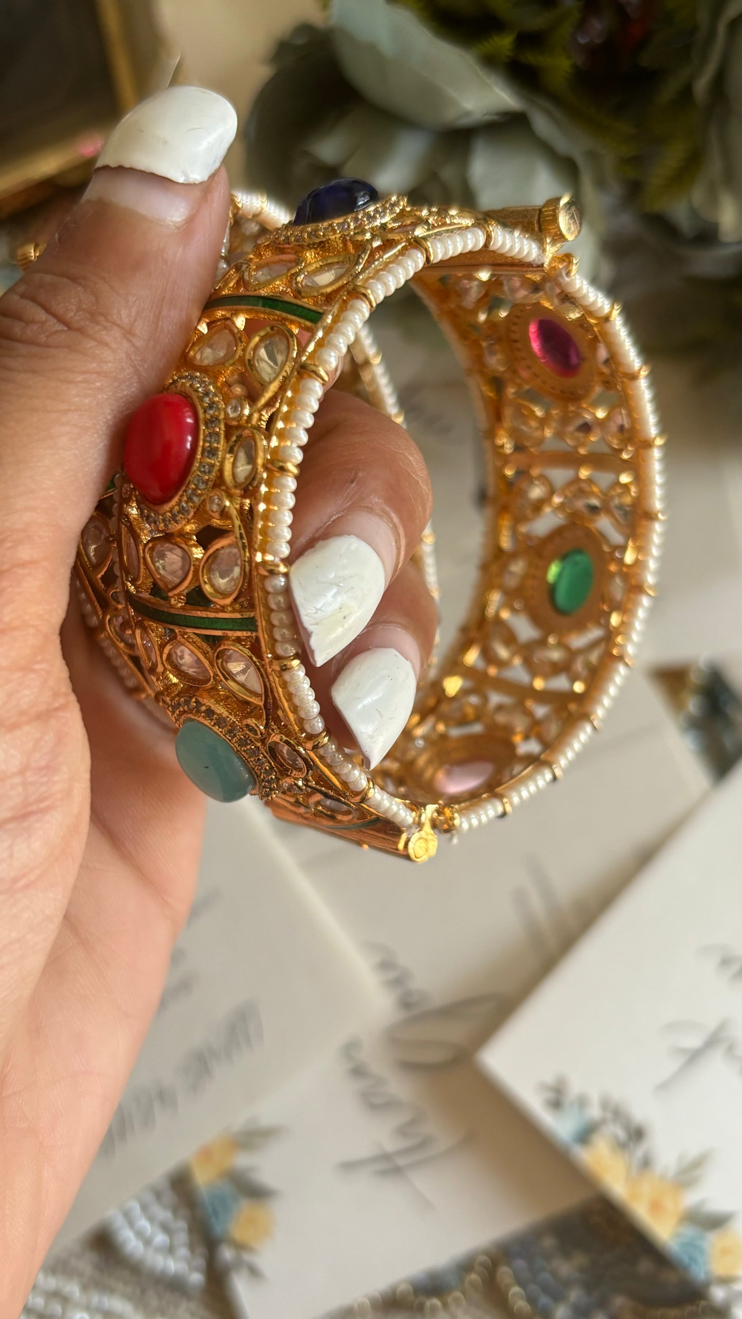Navratna openable bangles