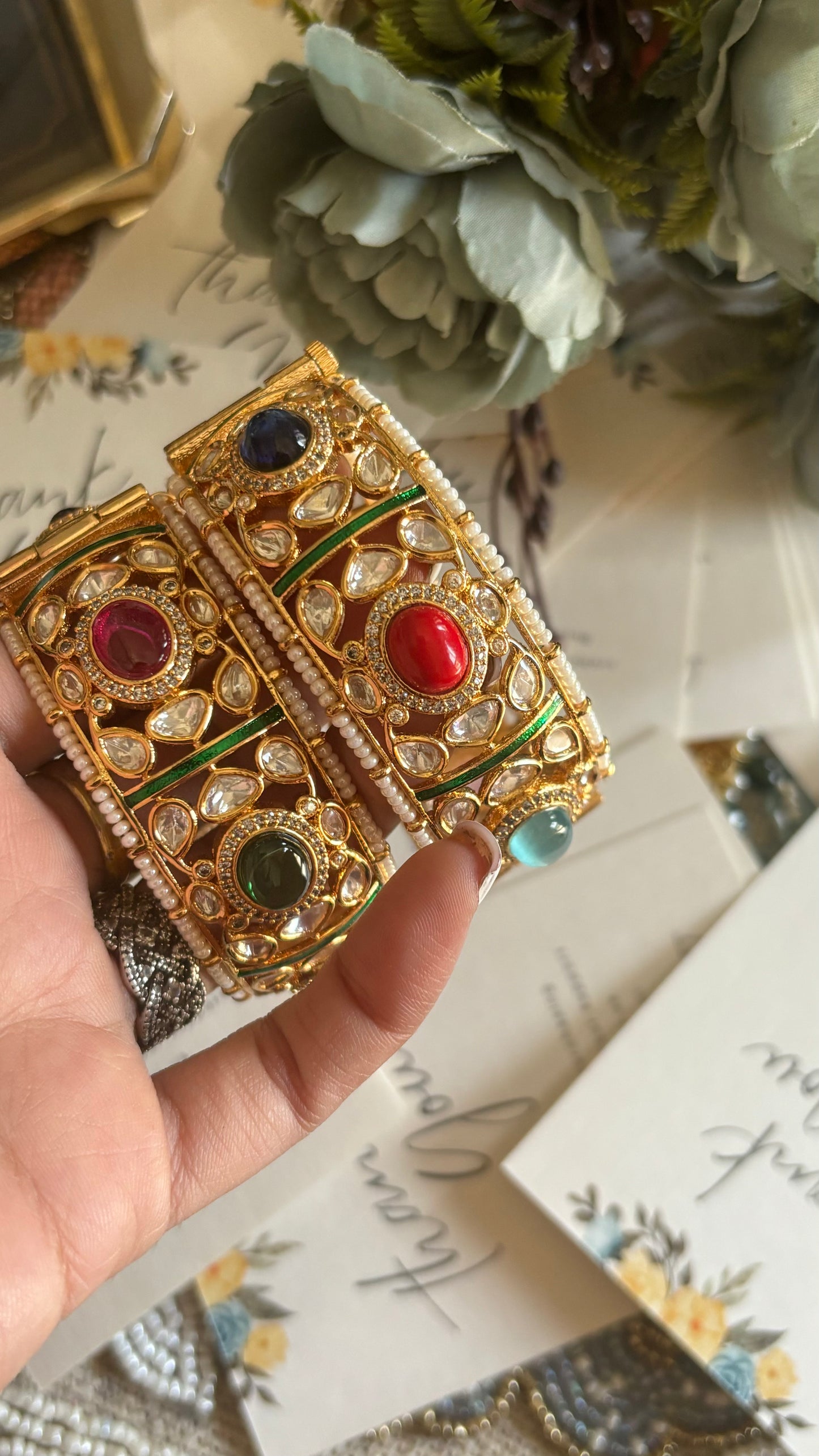 Navratna openable bangles