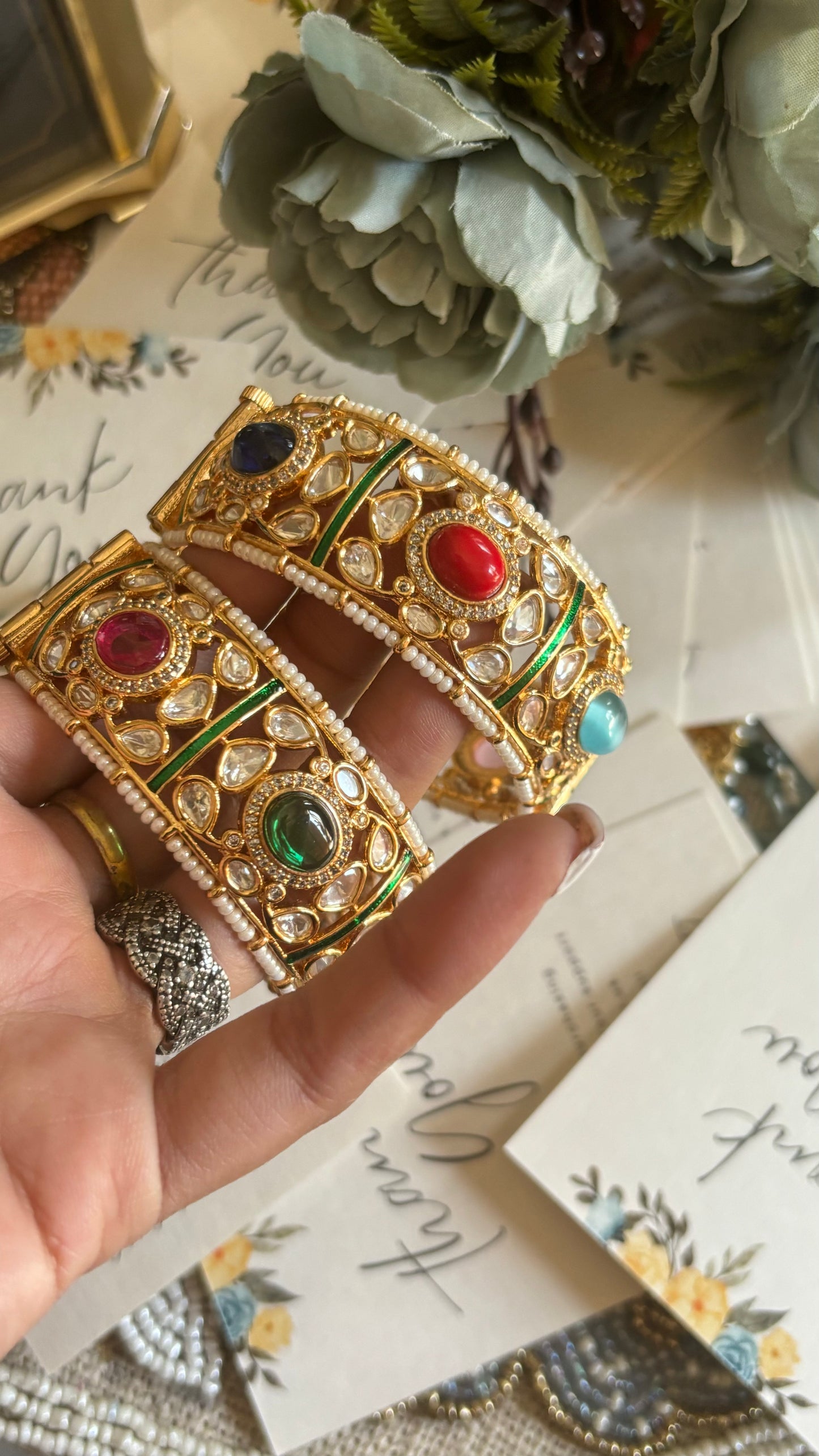 Navratna openable bangles