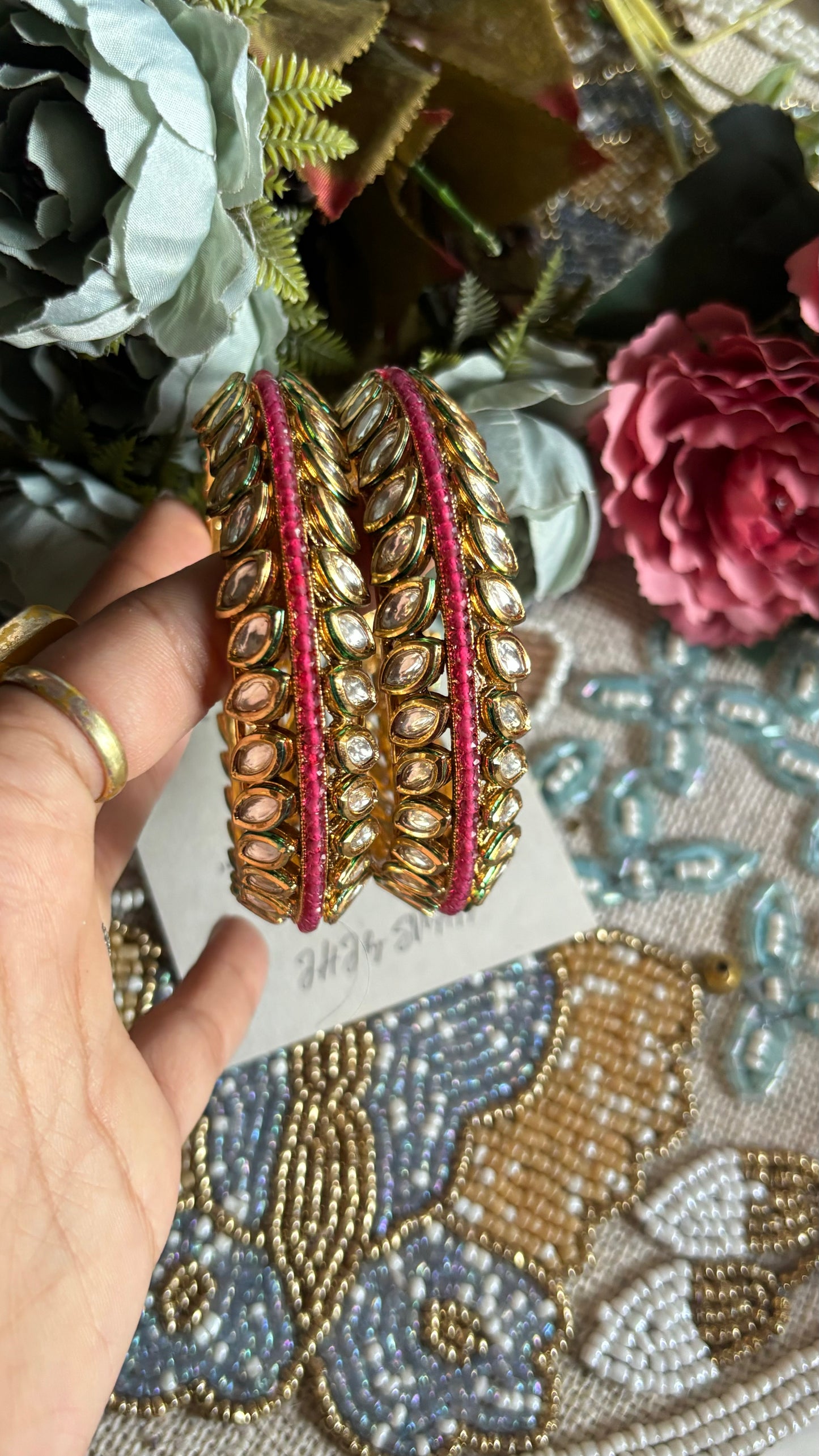 Ruby Rajwada Bangles (Not openable)