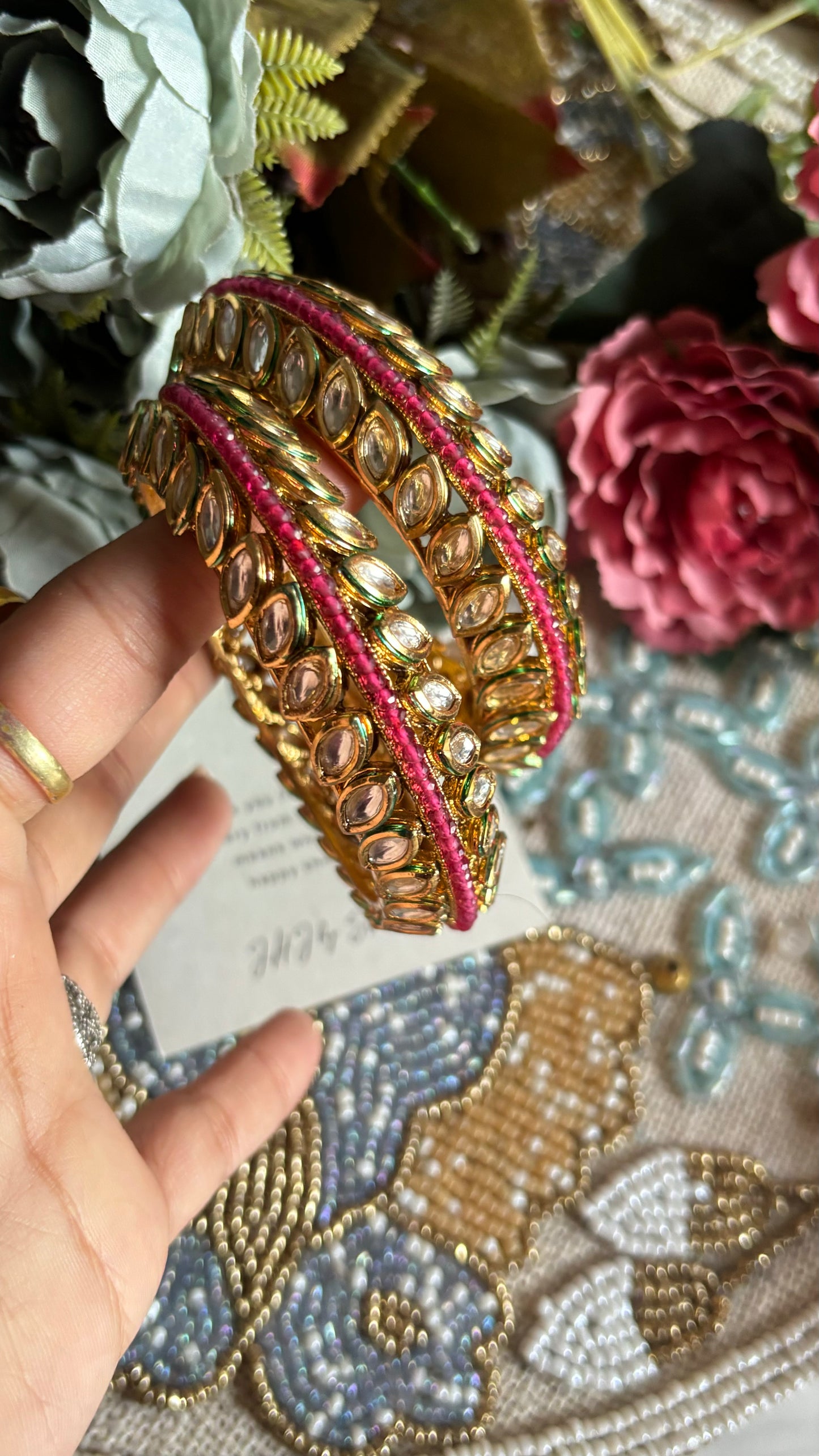 Ruby Rajwada Bangles (Not openable)