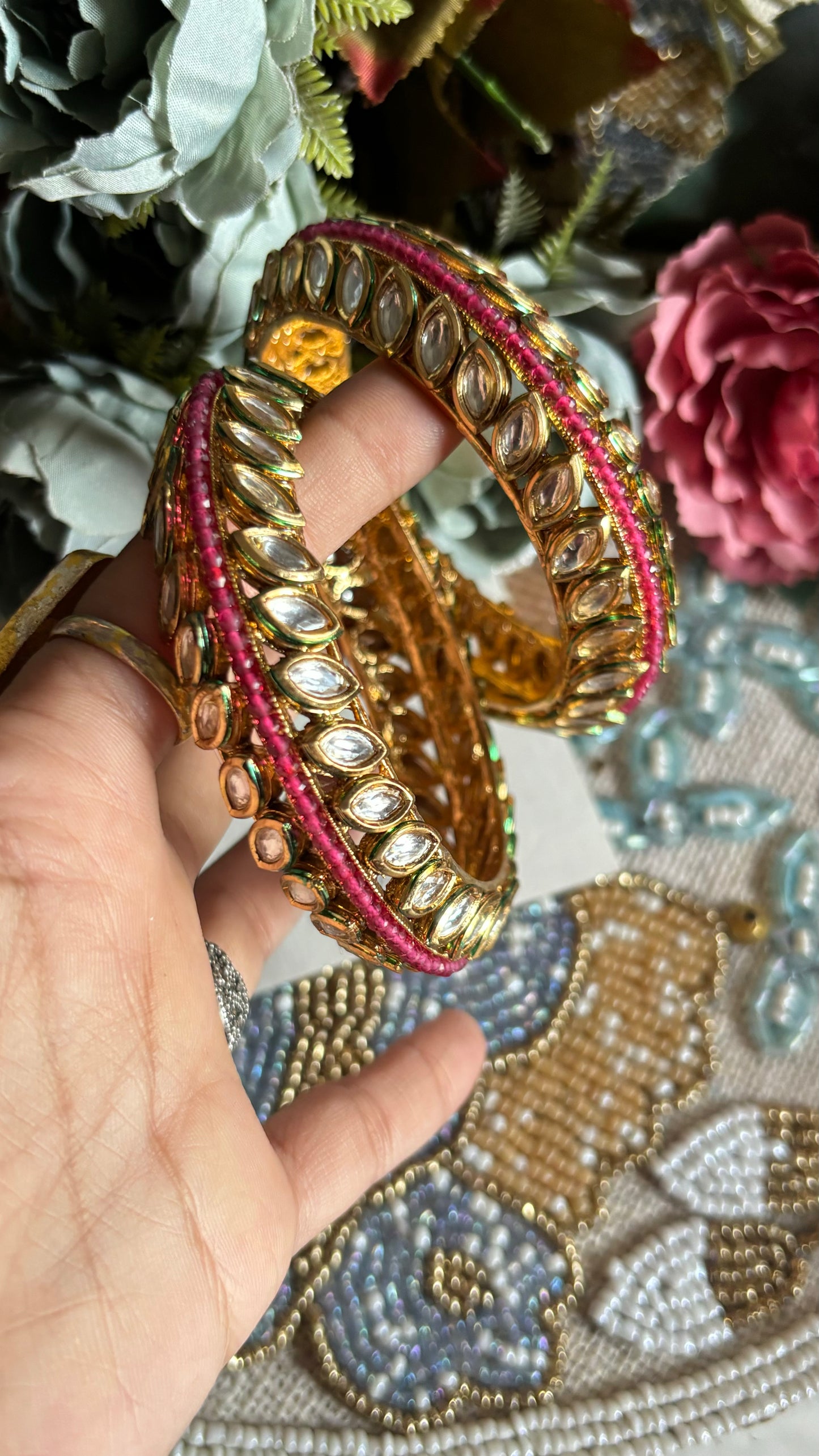 Ruby Rajwada Bangles (Not openable)