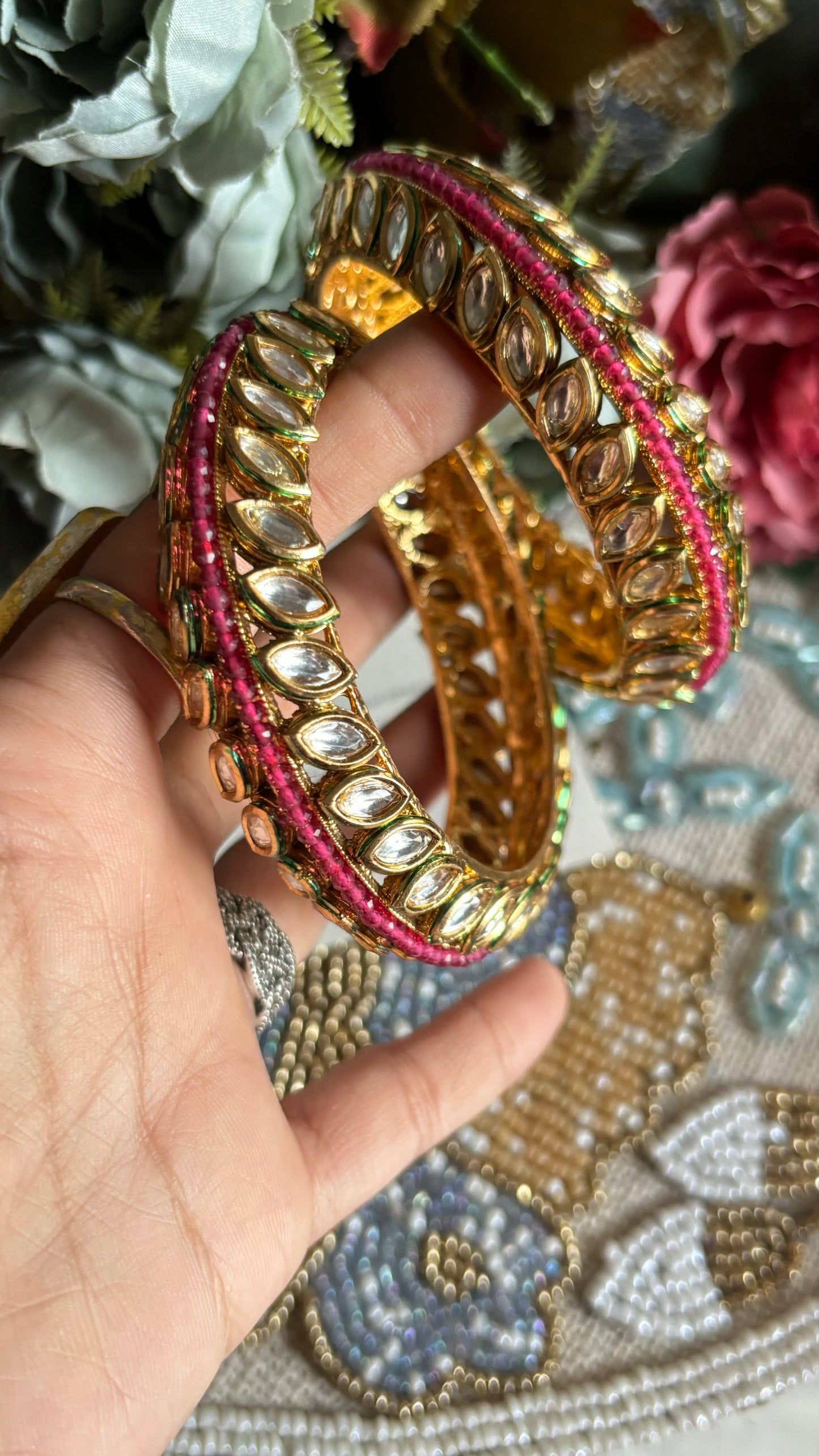 Ruby Rajwada Bangles (Not openable)